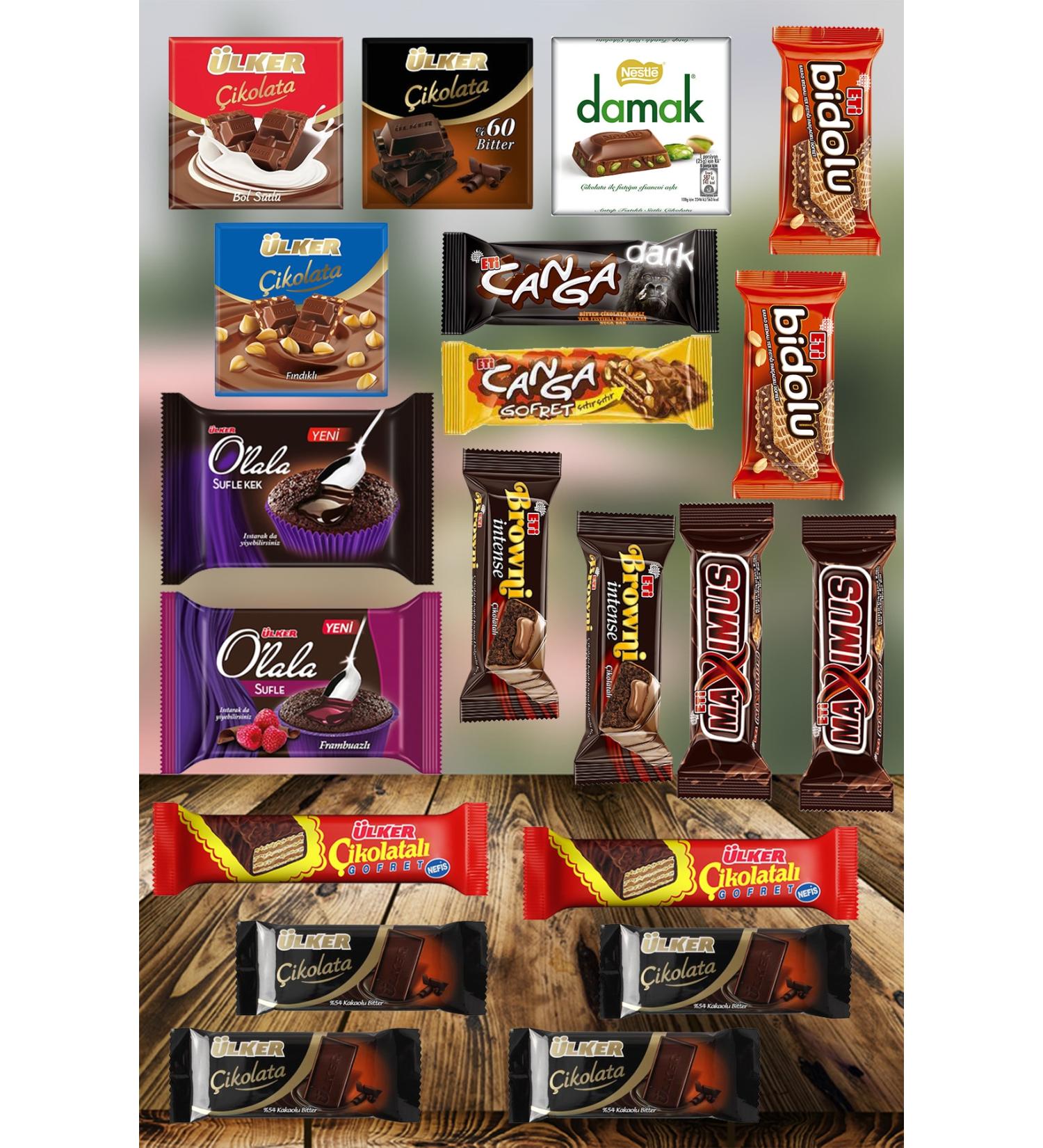 Ulker I Love Myself Snack Pack 20 Pieces Assorted Snacks