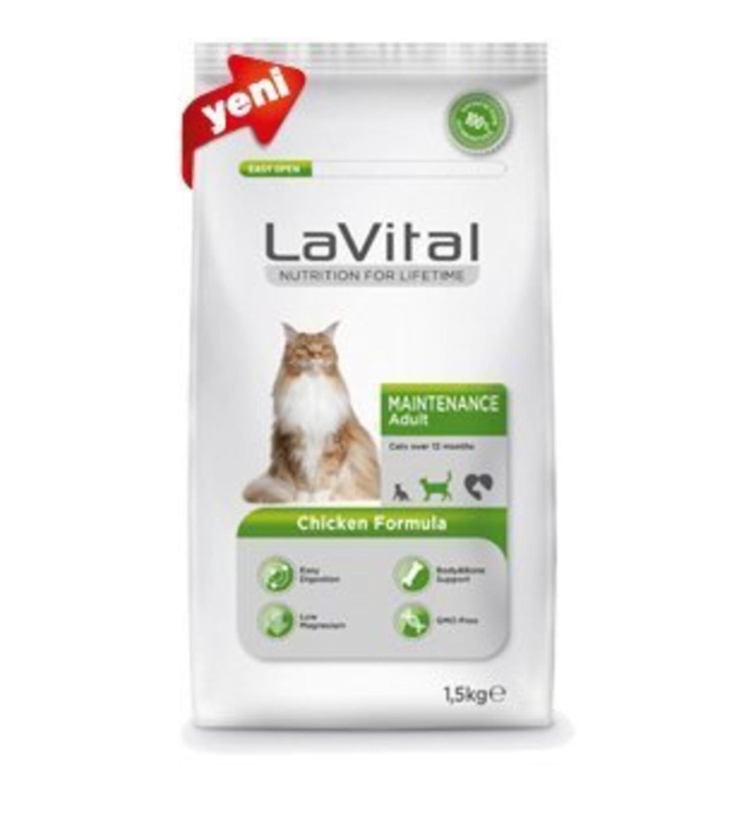 La Vital Maintenance Adult Cat Food with Chicken 1.5 kg