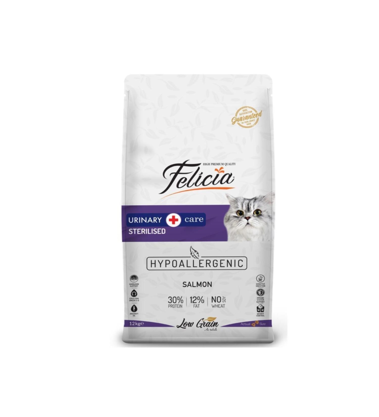 Felicia Sterilized Salmon Cat Food 12 kg
