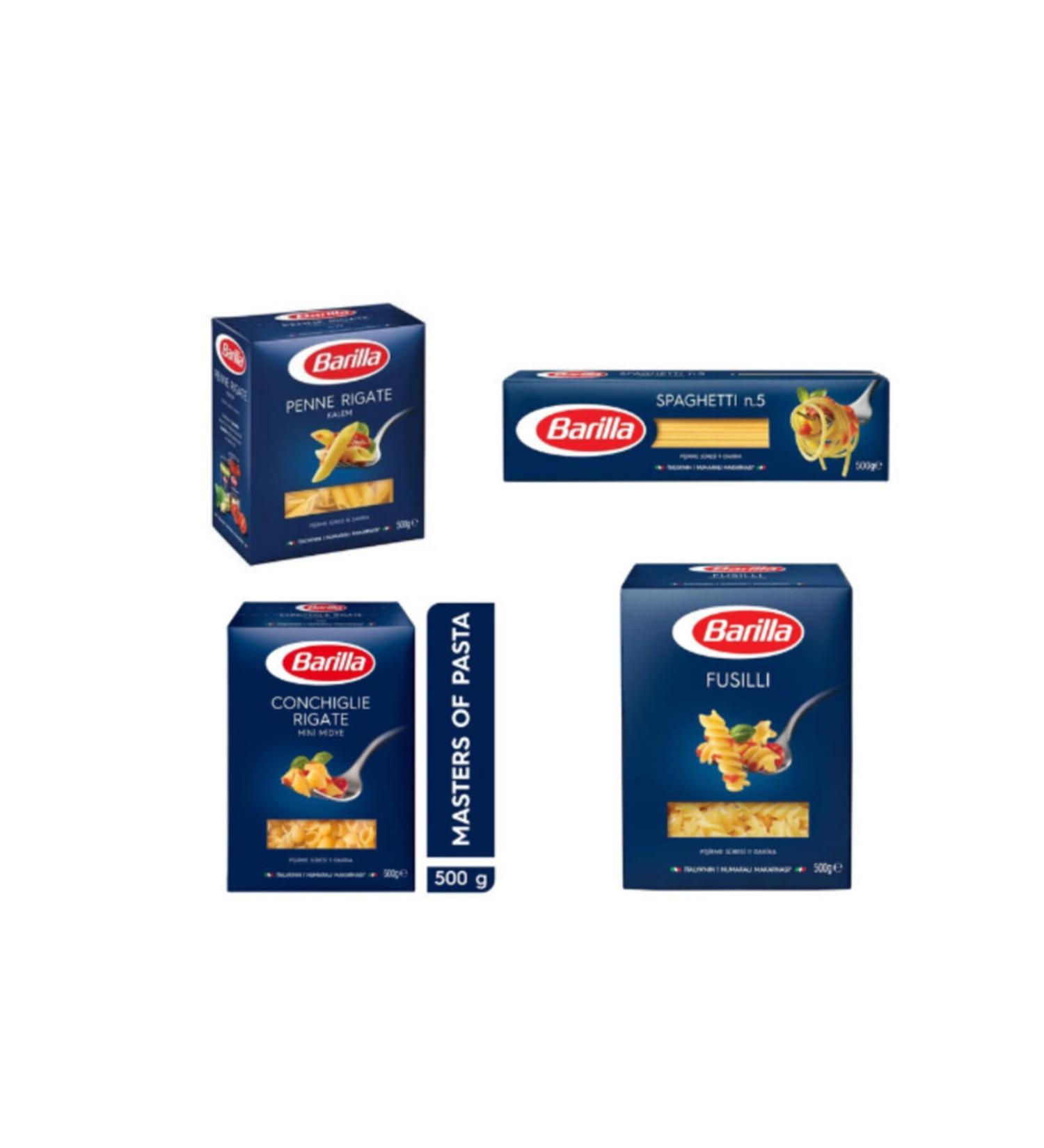 Barilla Barilla Spaghetti Mussel Spiral Pen Pasta 500gr*4