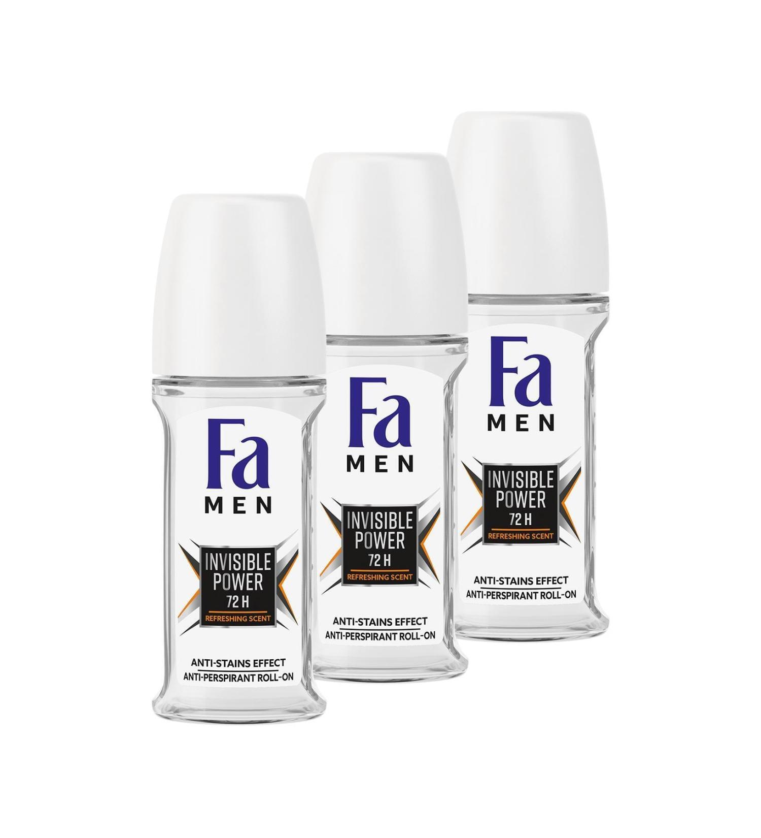 Fa Men Roll-on Invisible Power 50 Ml X 3 Pieces