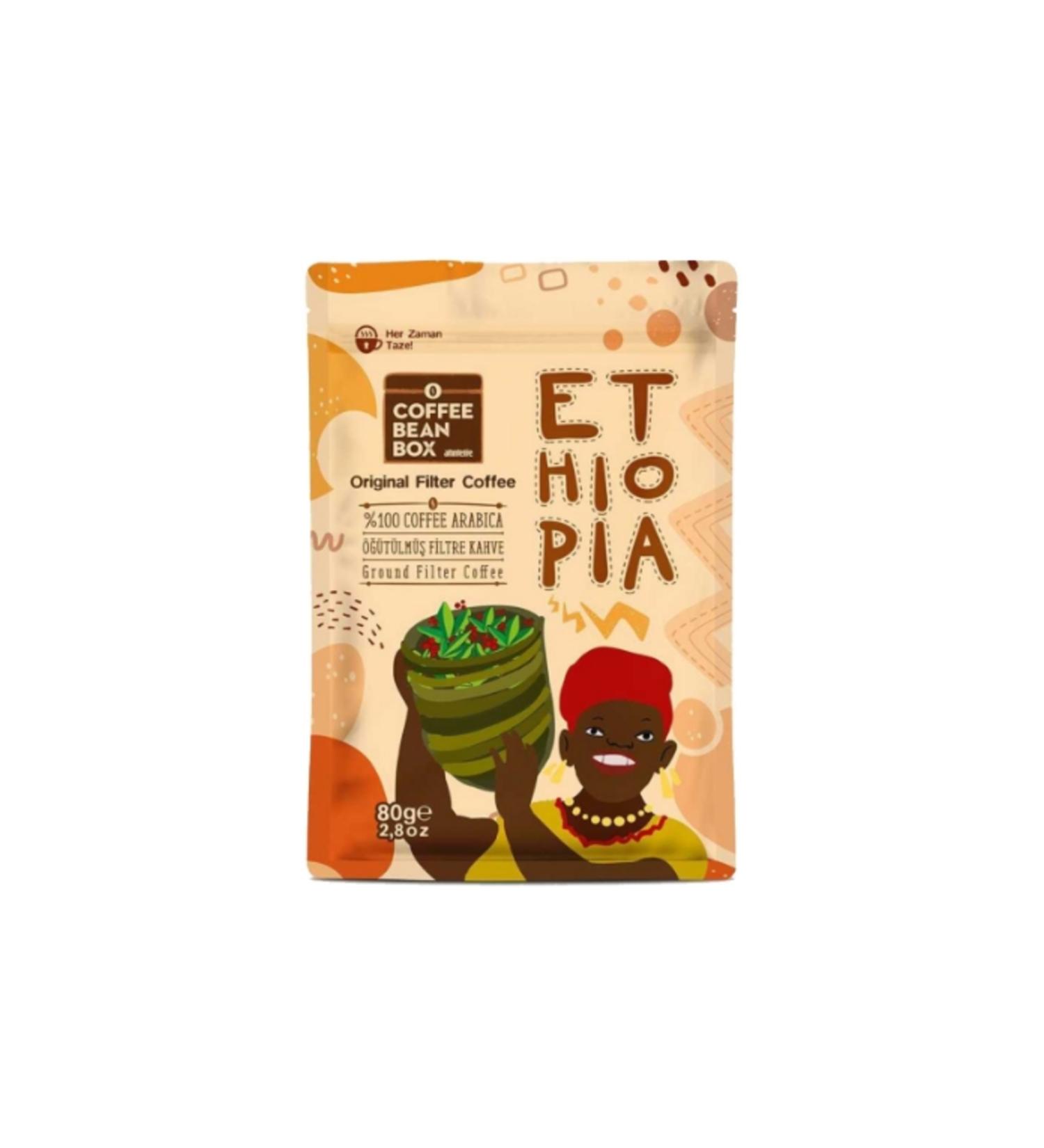 Alt ntelve Coffe Bean Box Ethiopian Filter Coffee 80 Gr. (12 pieces)