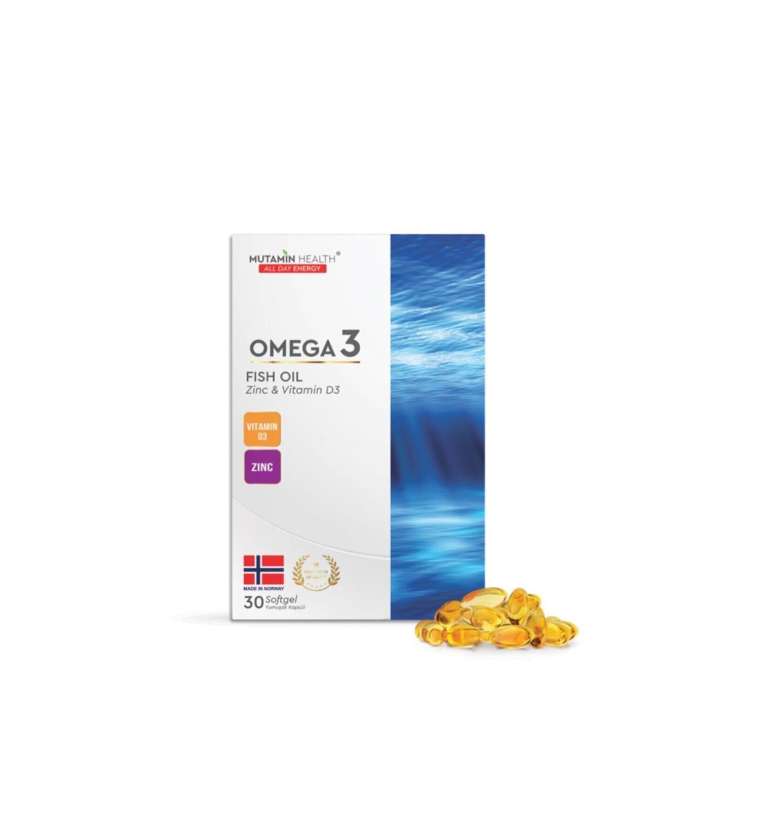 Mutamin Organics Health - 1000 mg 30 Capsules Fish Oil - Buy Online on GoSupps.com