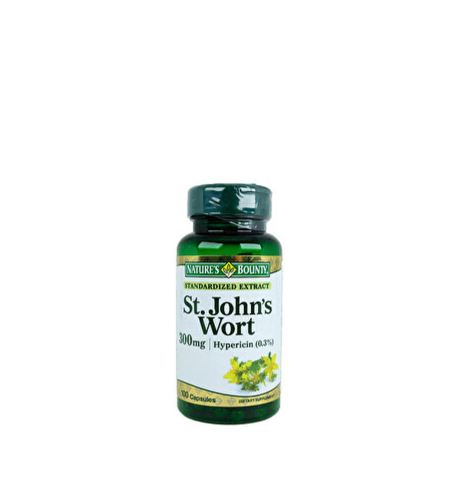 Nature's Bounty St. John's Wort 300 Mg 100 Capsules (2 PCS)