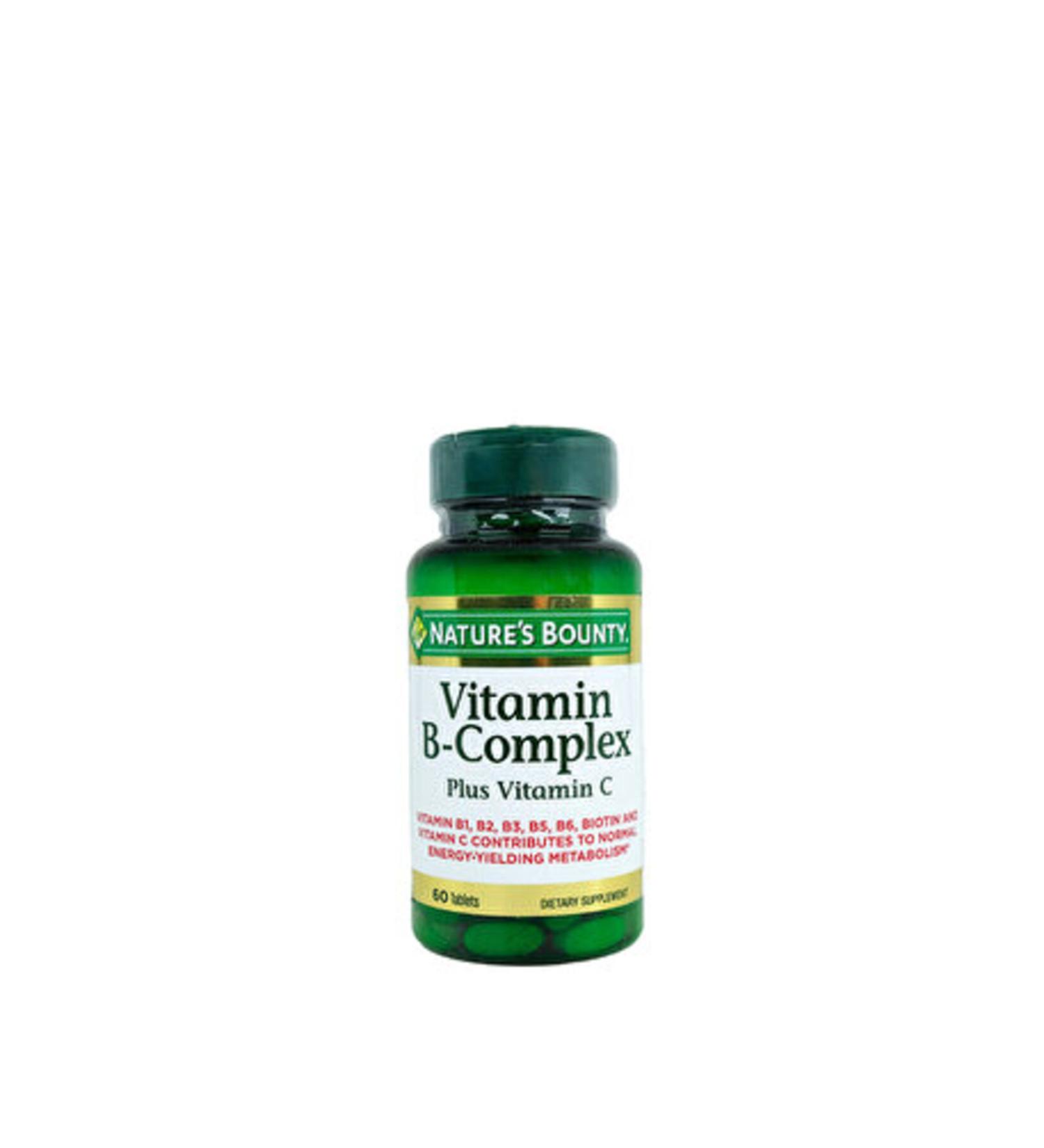 Nature's Bounty B-Complex Plus C 60 Tablet Vitamin