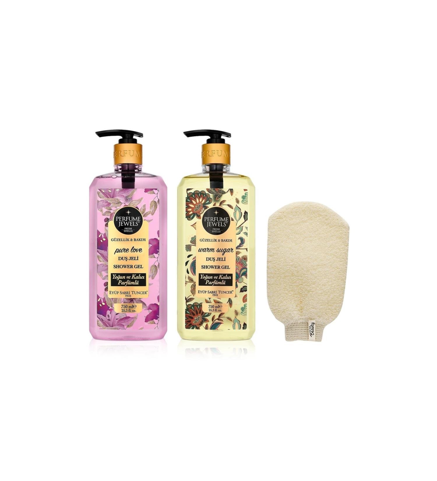 Ey p Sabri Tuncer Gluten Free Shower Gels 750 ml 2 pcs + Bath Scrub gift Shower Gels 750 ml 2 pcs + Bath Scrub