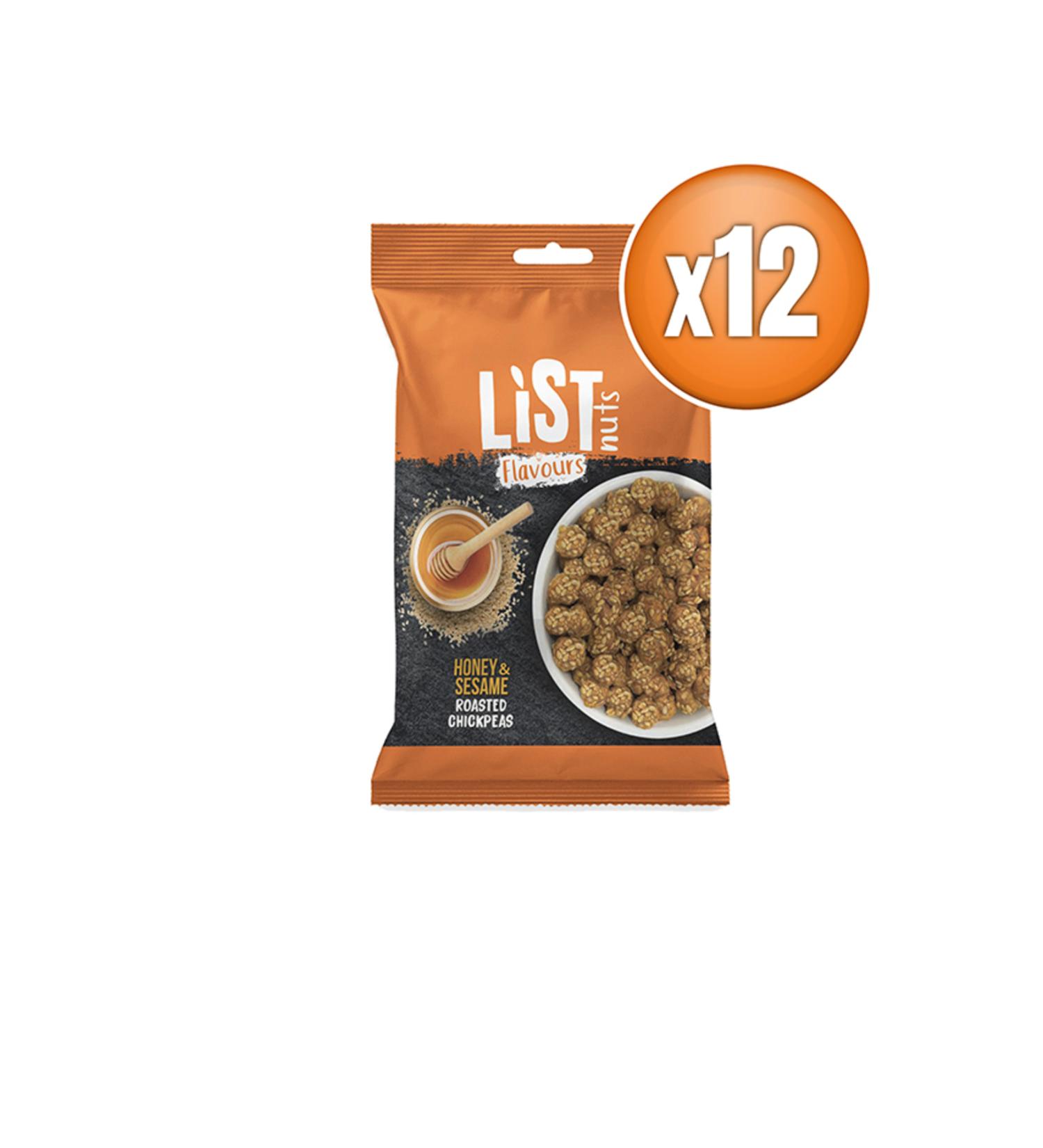 List Flavours Honey Sesame Chickpeas 12 x 30 G