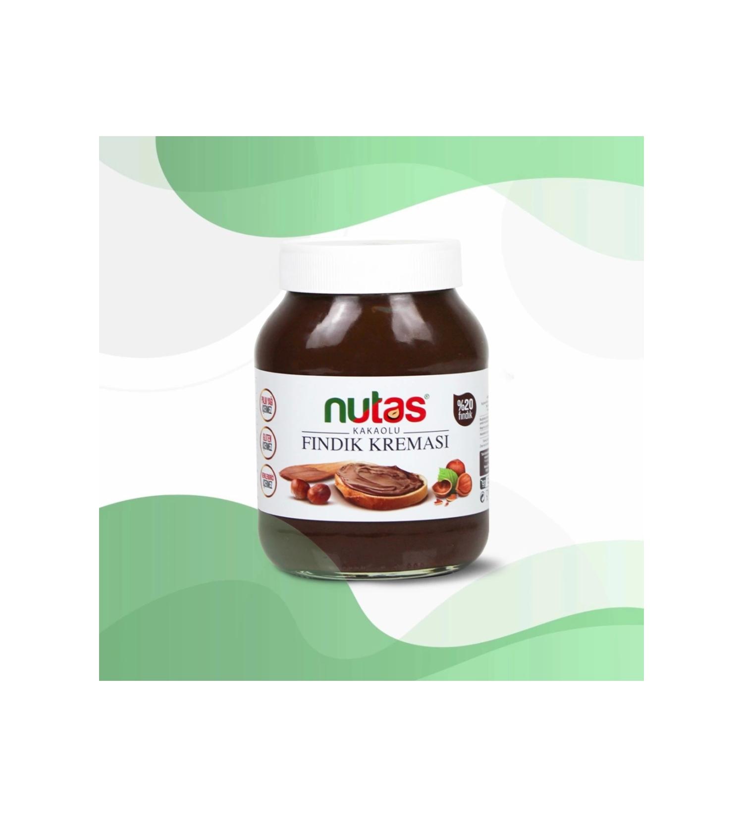 Nutas Cocoa Hazelnut Cream 850g Glass Jar