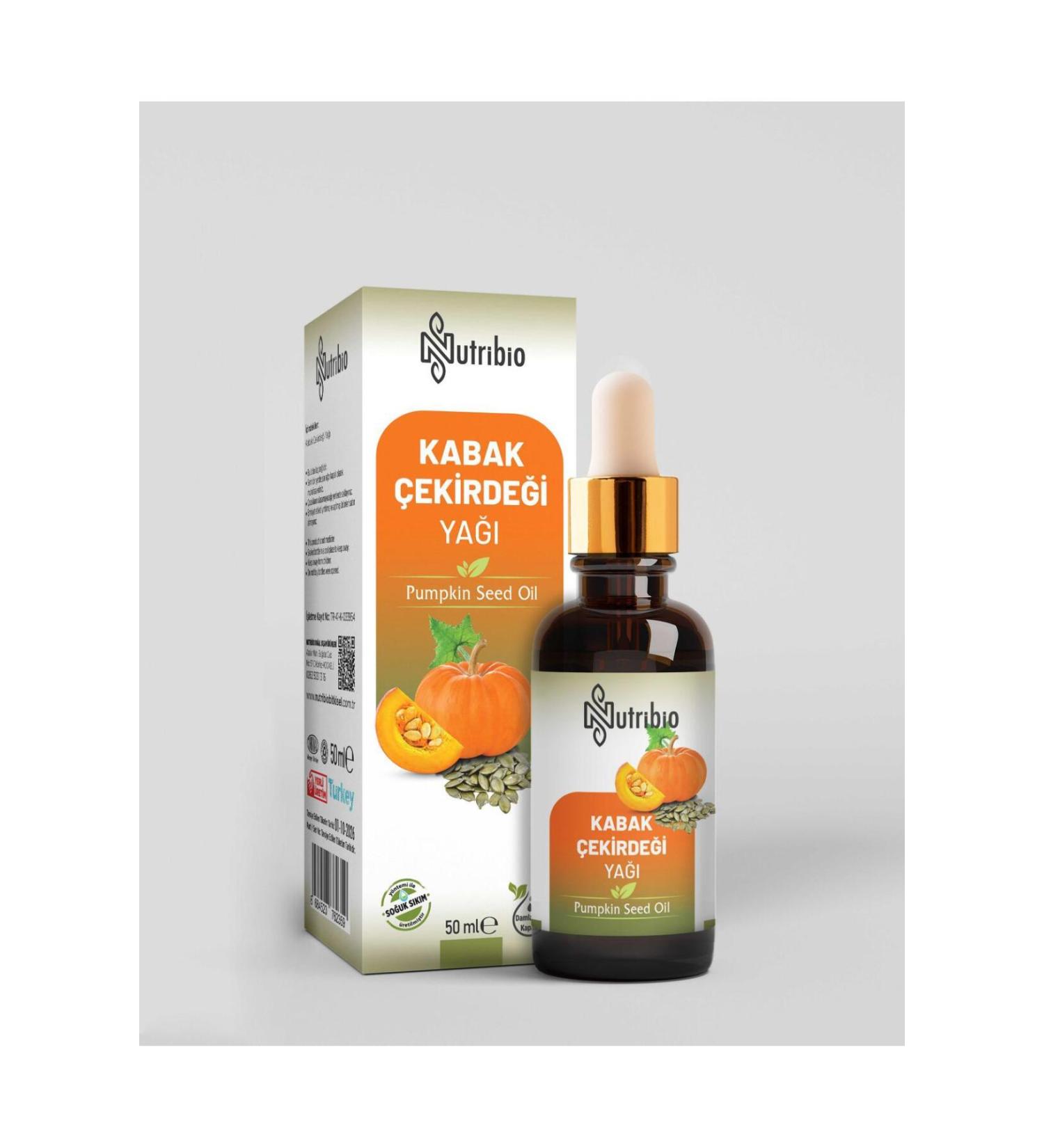 nutribio 0 Pure Analysis Pumpkin Seed Oil 50 ML Cold Pressed Pumpkin Seed Oil