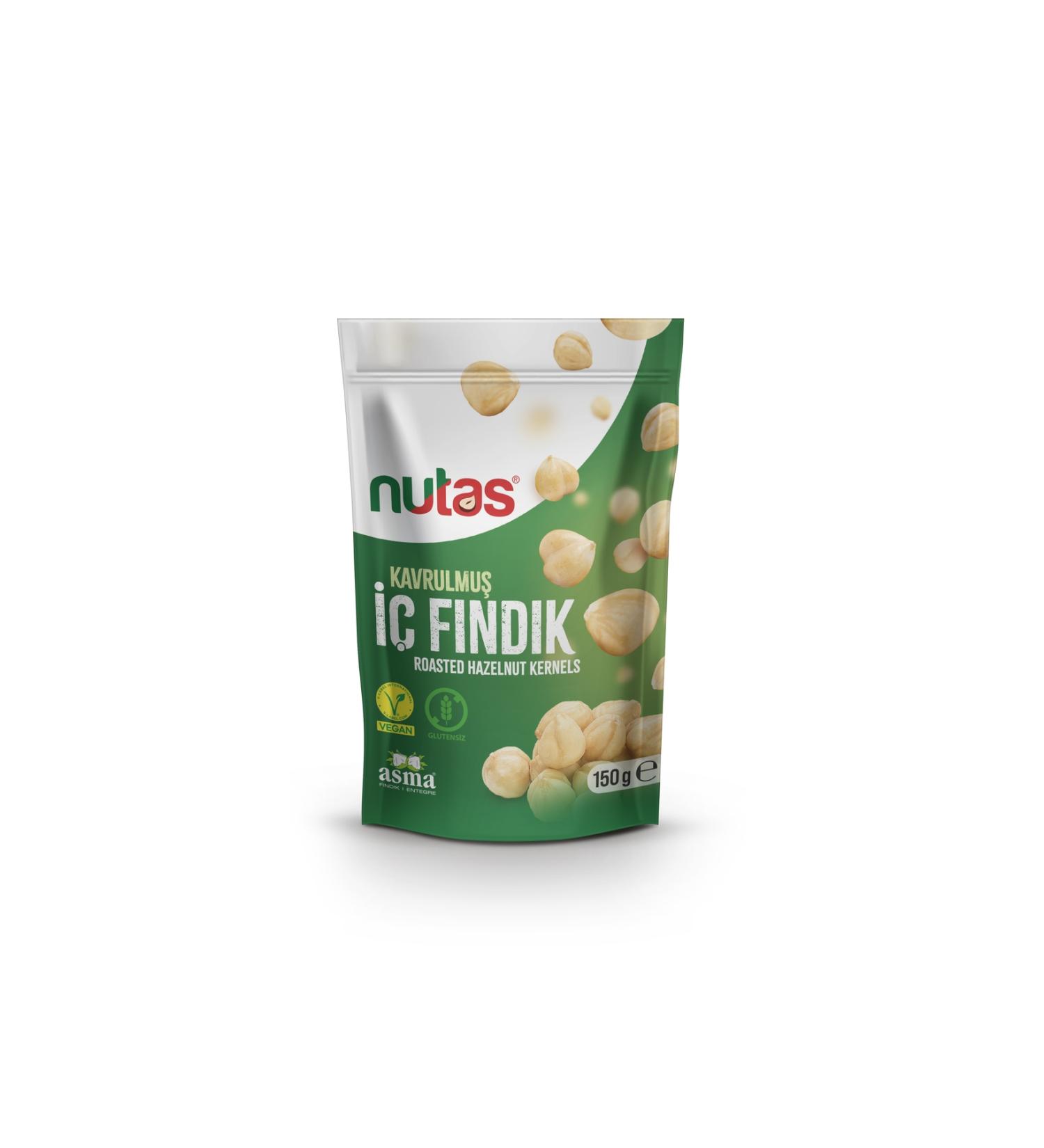 Nutas Roasted Hazelnut Kernels - 150g Doypack