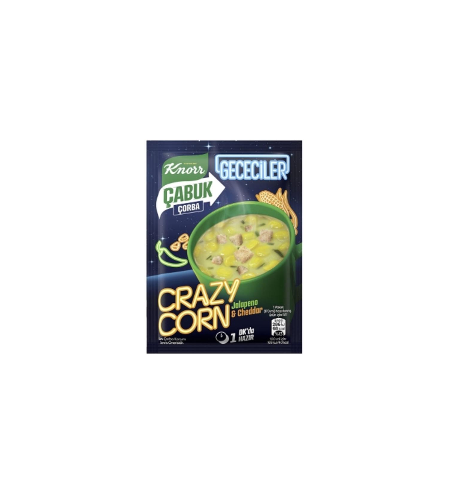 Knorr Instant Crazy Corn Soup 18 Gr. (6 pieces)