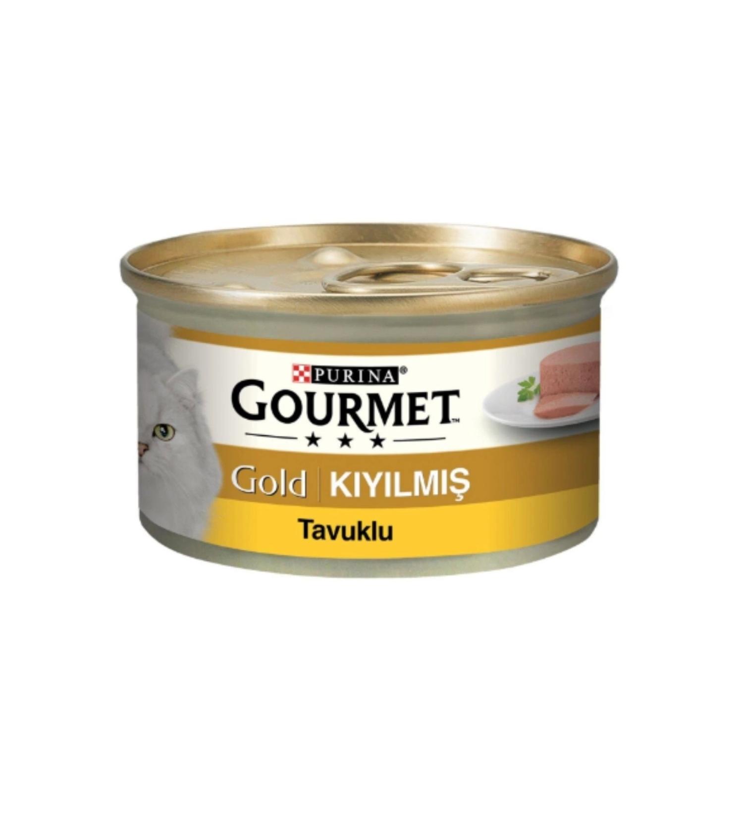 Purina Gourmet Gold Canned Cat Food with Minced Chicken 85 Gr x 24 Pieces