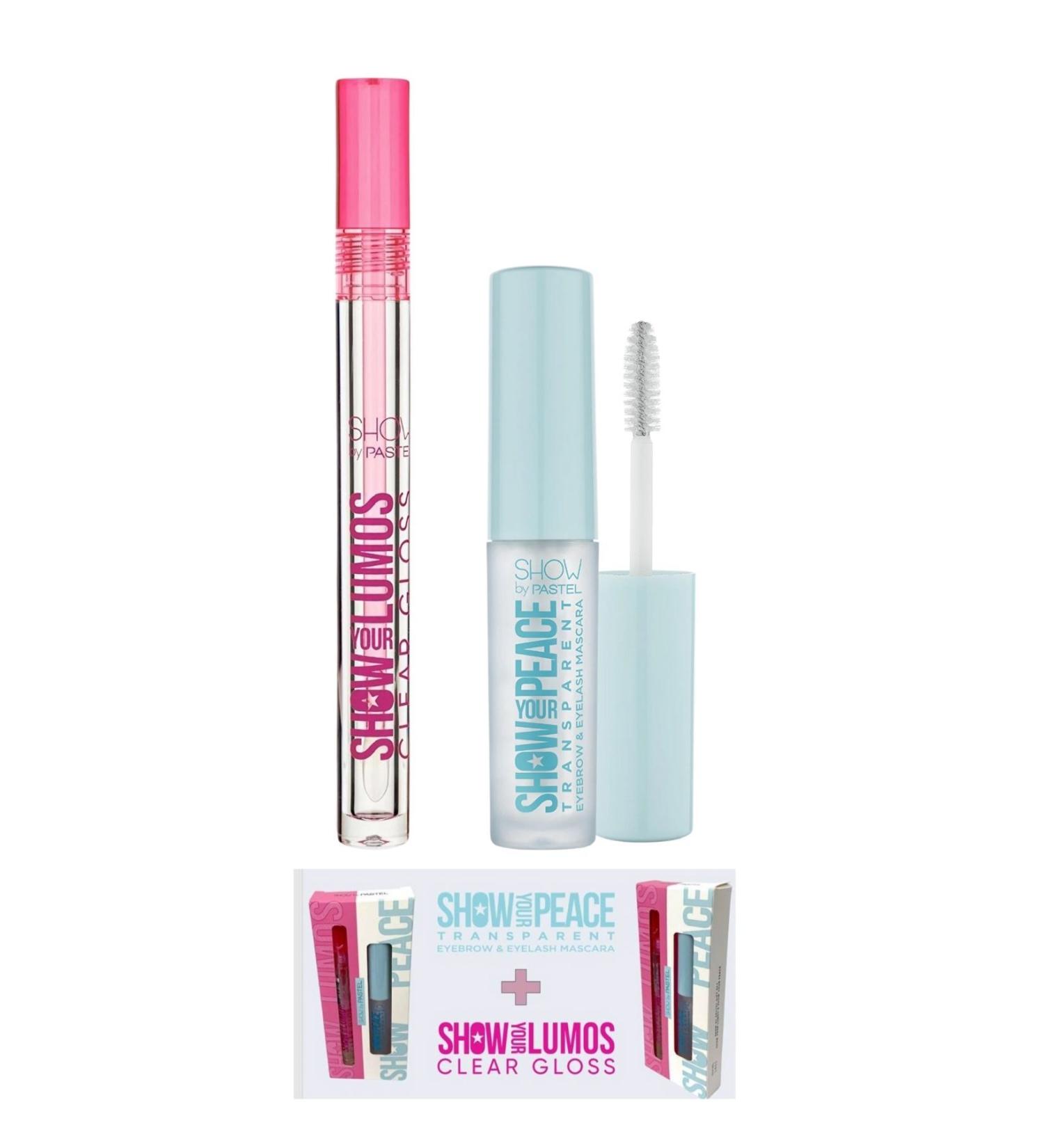 Show by Pastel Show Your Lumos Clear Gloss & Show Your Peace Transparent Eyebrow & Eyelash Mascara