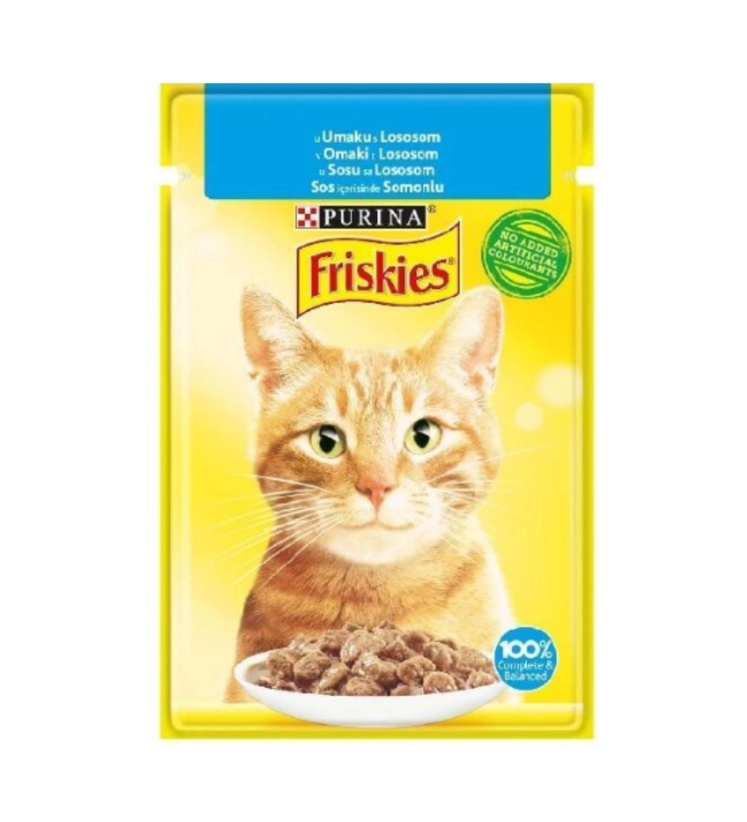 Friskies Adult Cat Food with Salmon 85 Gr x 26 Pieces
