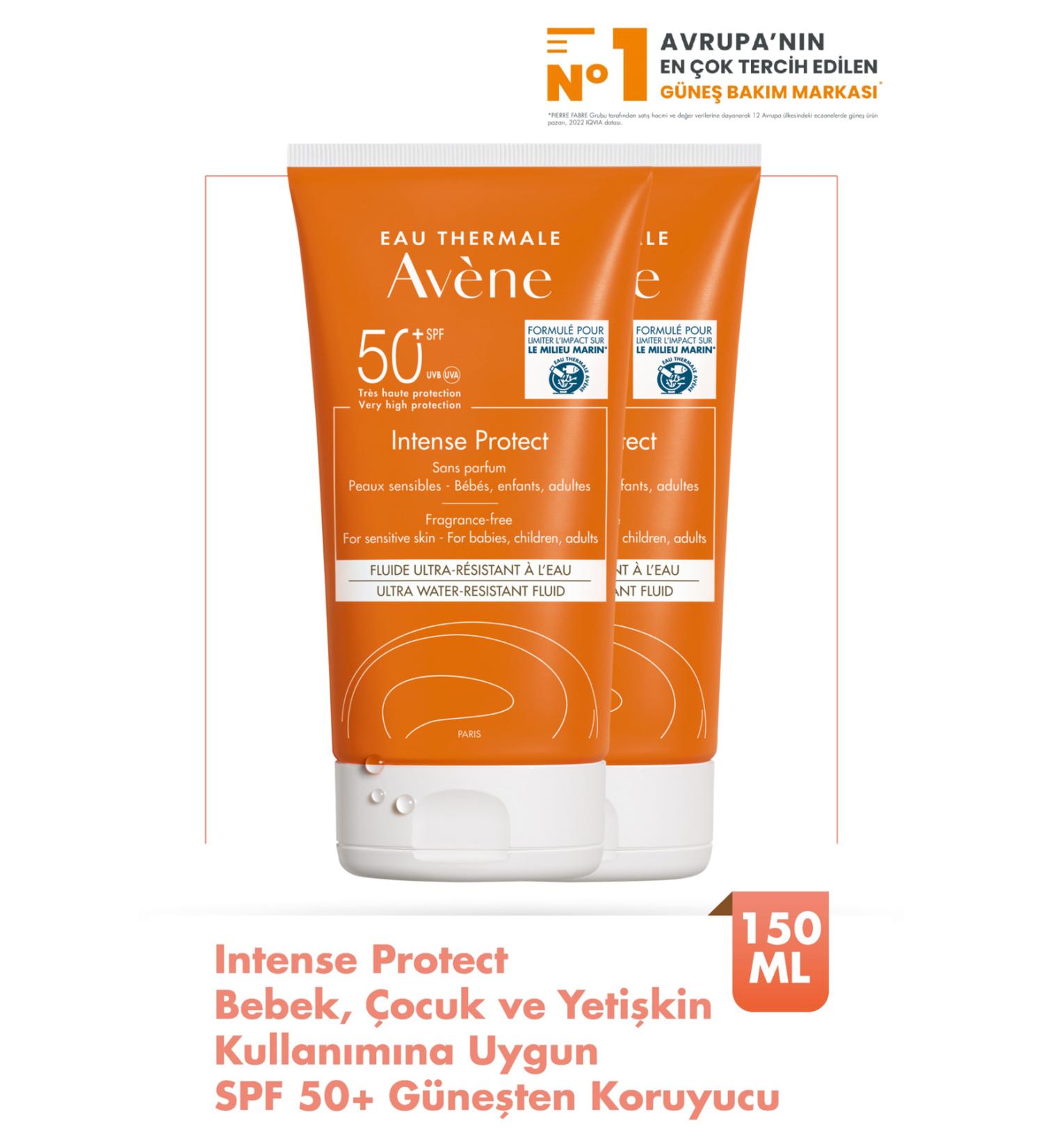 Avene Intense Protect SPF 50+ High Protection Sun Cream for Baby Child and Adult Use 150ml - Buy Online on GoSupps.com