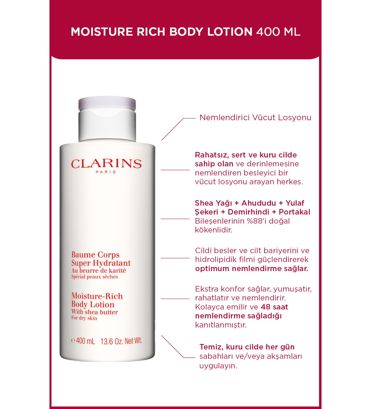 Clarins Moisture Rich Body Lotion 400 ml Body Lotion