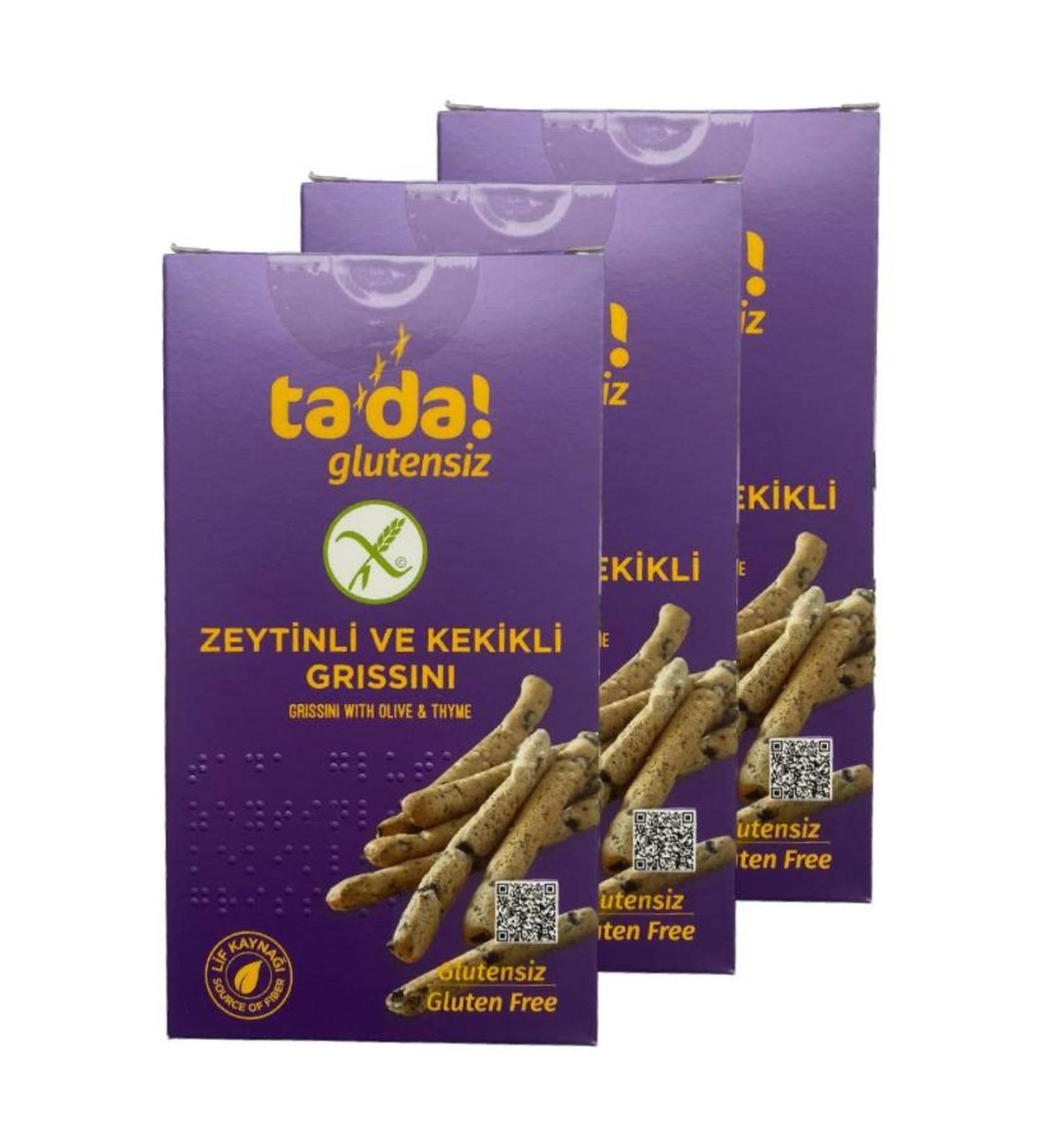 Tada Gluten-Free Gluten-Free Olive and Thyme Grissini 75 Gr (3 Pieces)
