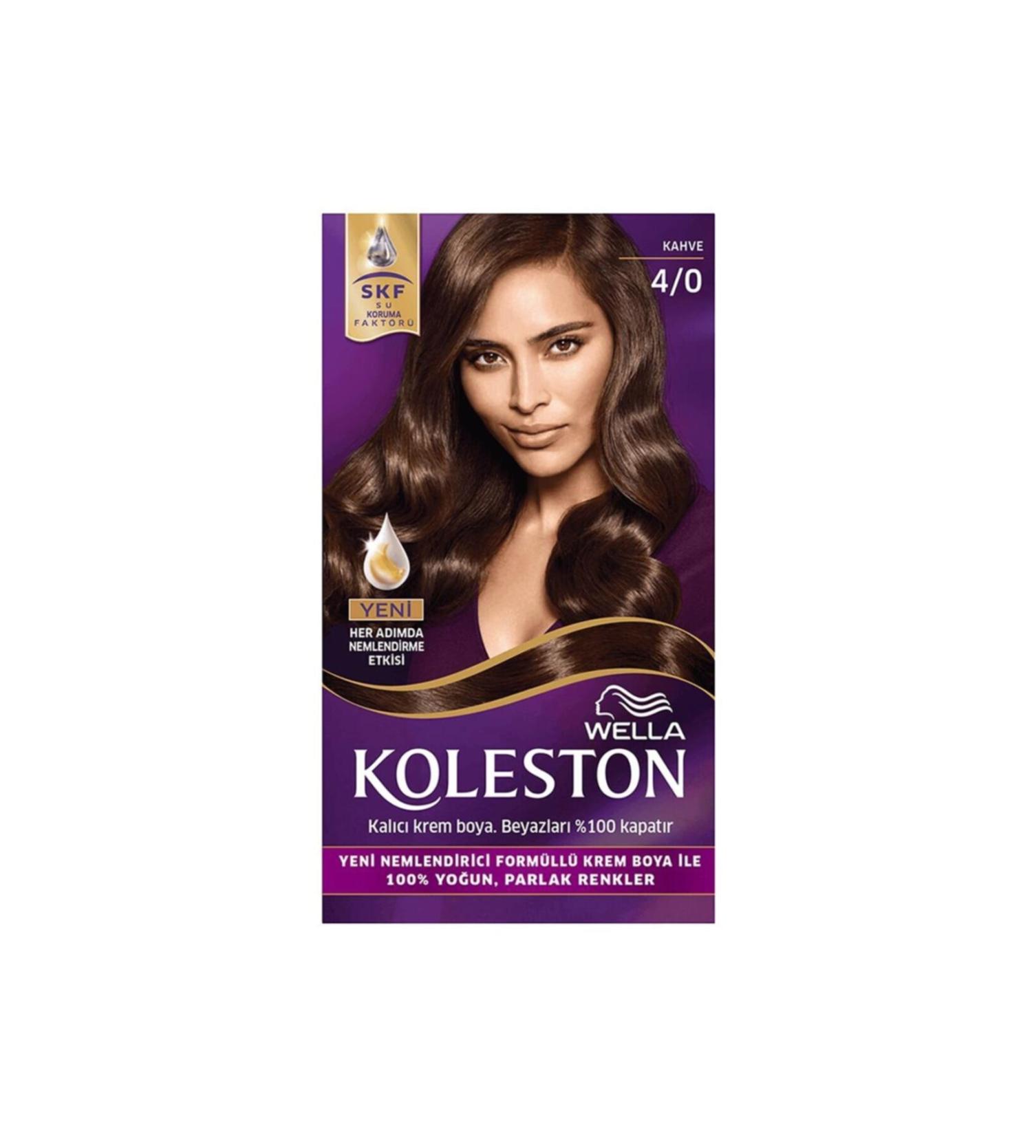 Wella Hair Dye Set Brown 4/0
