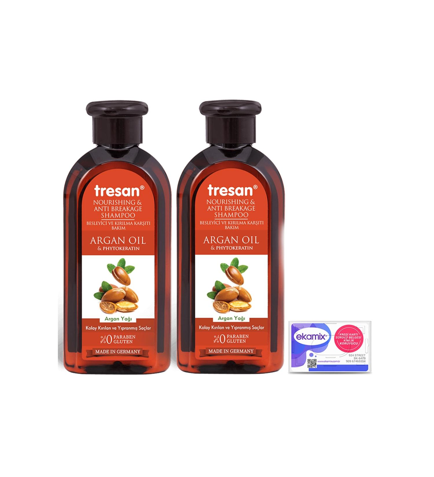 Tresan Argan Oil Nourishing and Anti-Breakage Care Shampoo 300 ml 2 Pieces