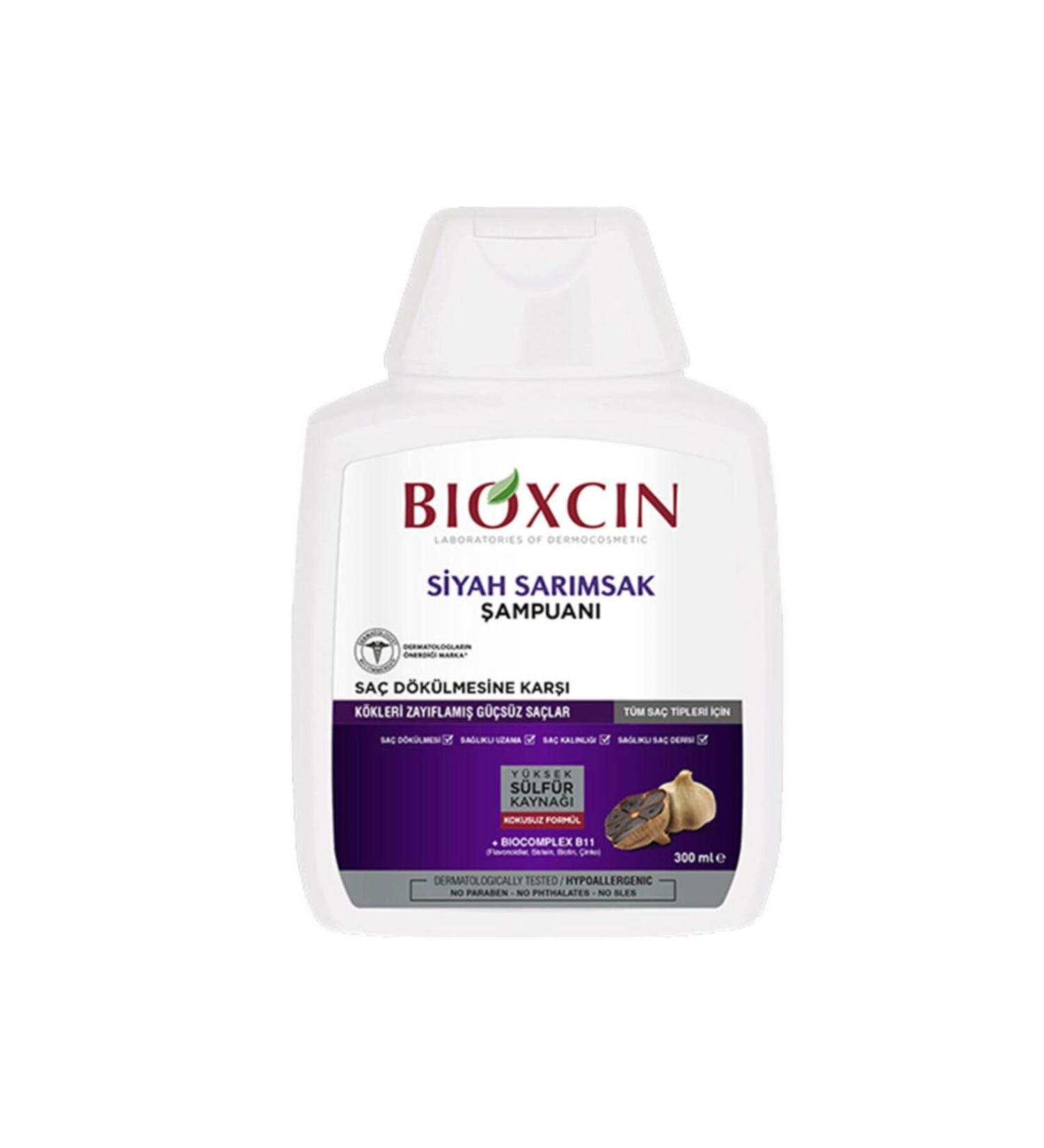Bioxcin Control - Anti Hair Loss Black Garlic Shampoo Quantum 300 ml Unboxed