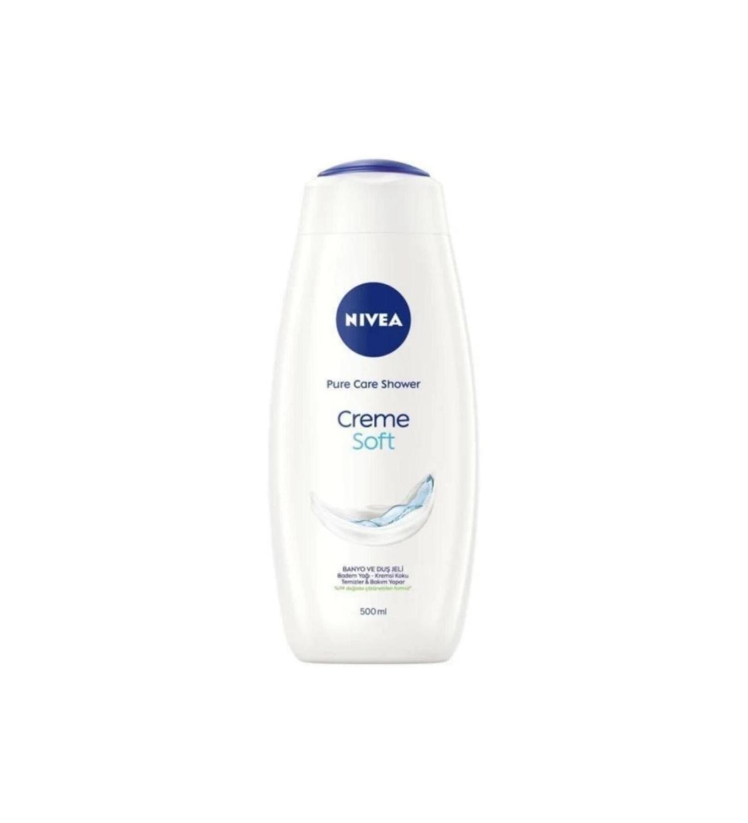 NIVEA Creme Soft Creamy Touch Bath and Shower Gel 750ml Unique Scent Economic Size
