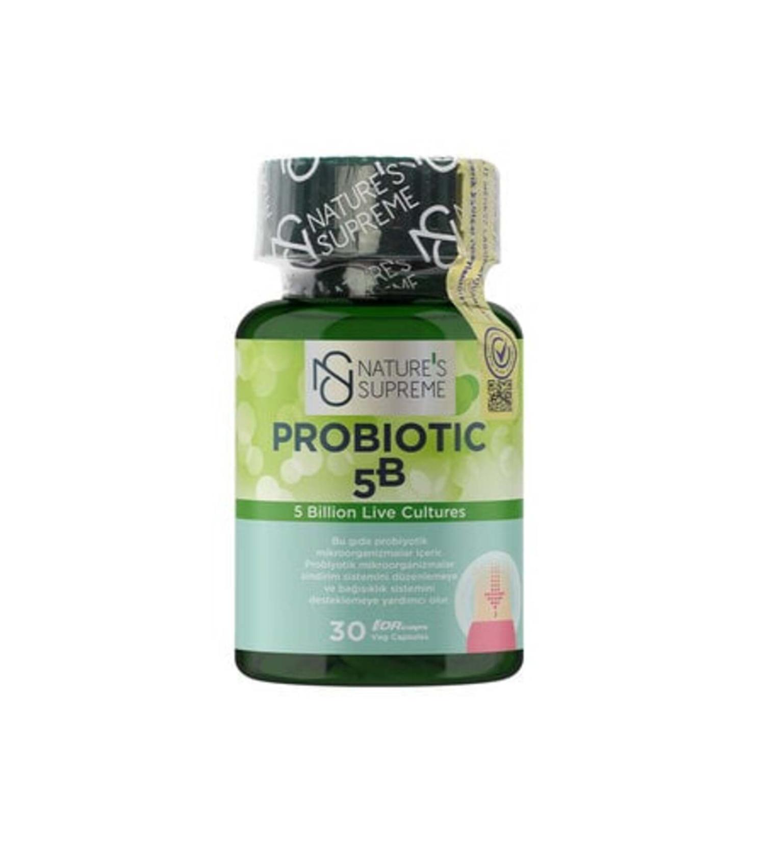 Nature's Supreme Probiotic 5B 30 Capsules