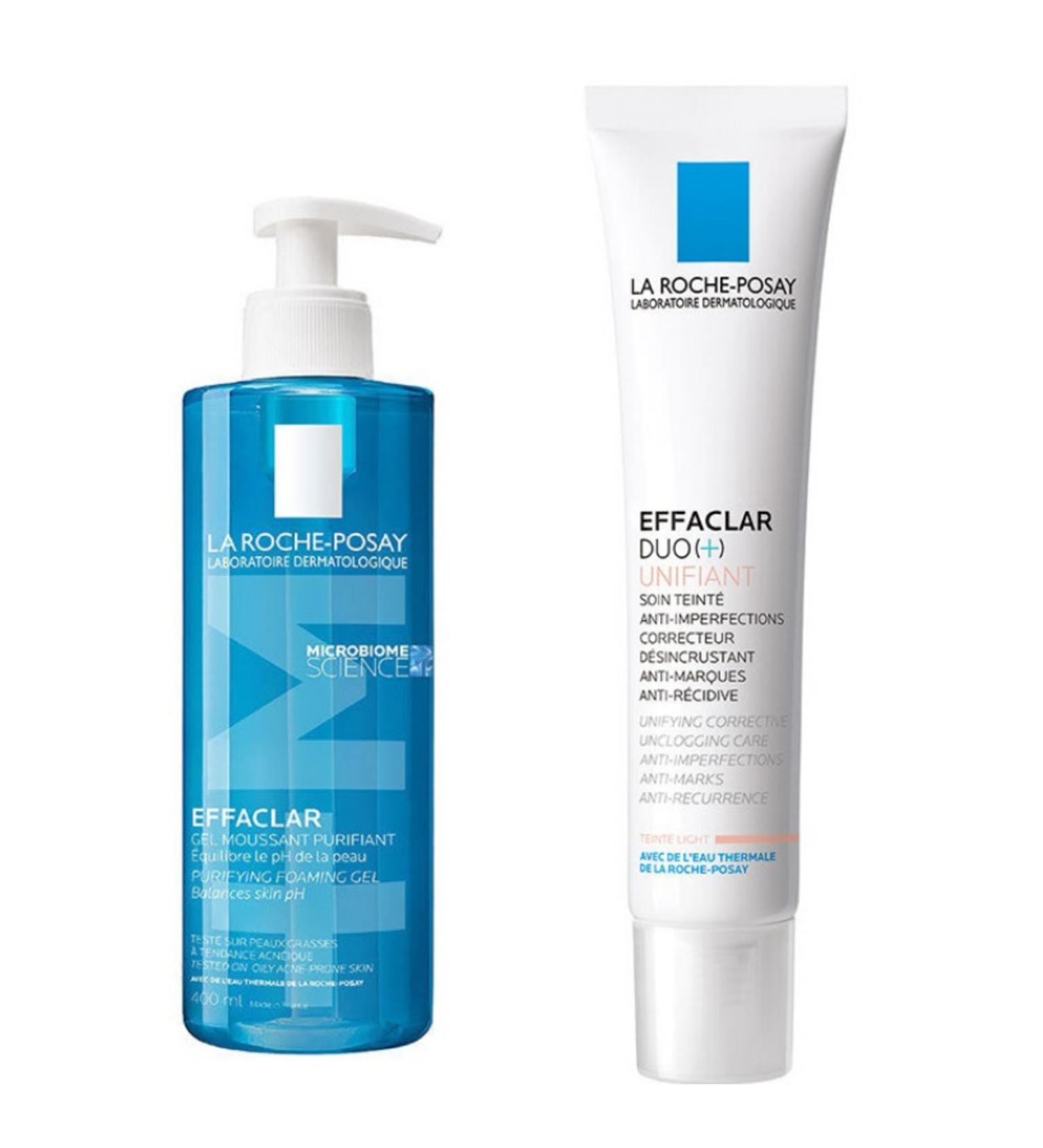 La Roche Posay Effaclar Cleansing Gel 400 ml - La Roche Posay Effaclar Duo Unifiant Concealer 40 ml Light