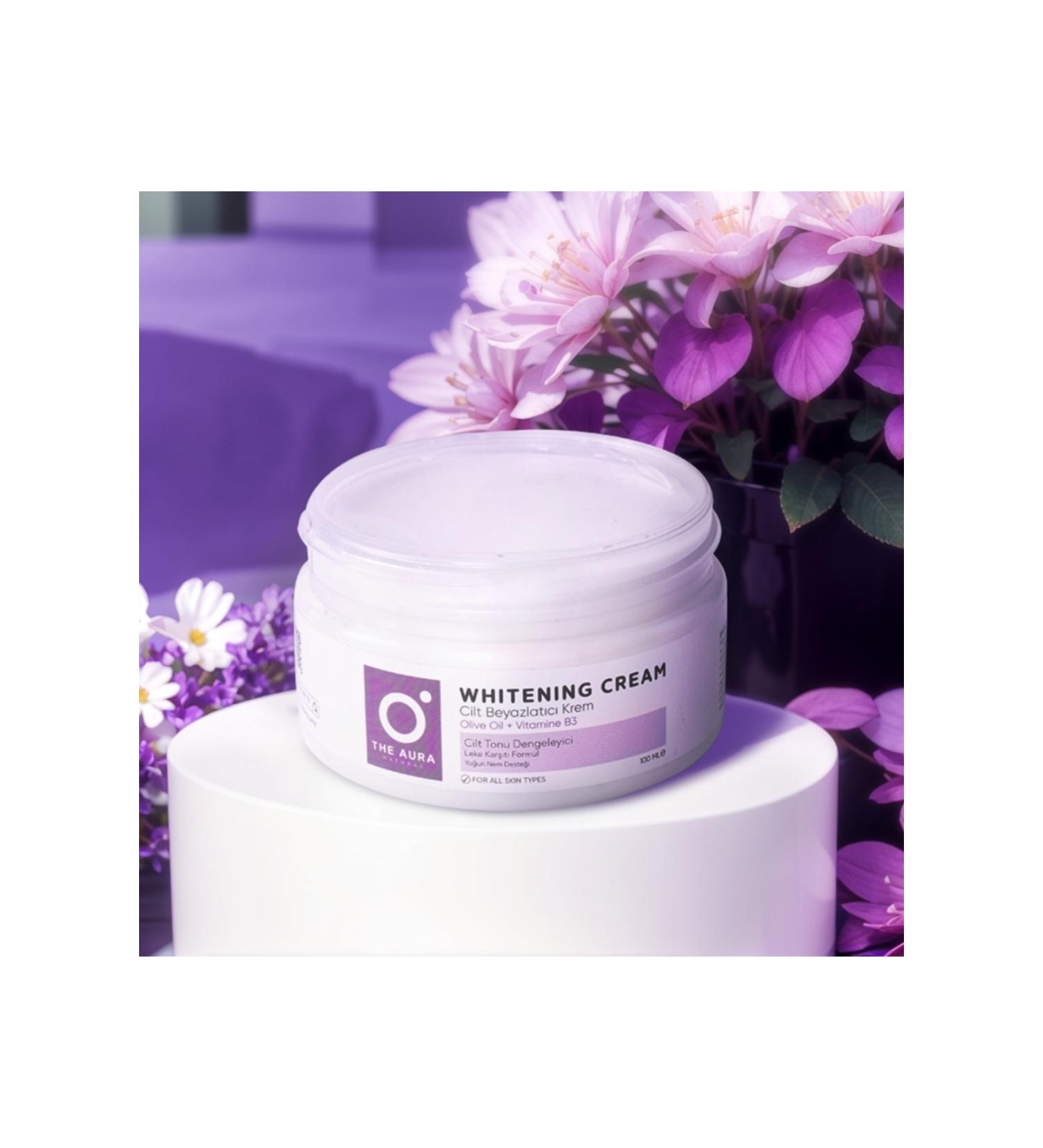 The Aura WHITENING CREAM SKIN WHITENING CREAM OLIVE OIL + VITAMIN B3