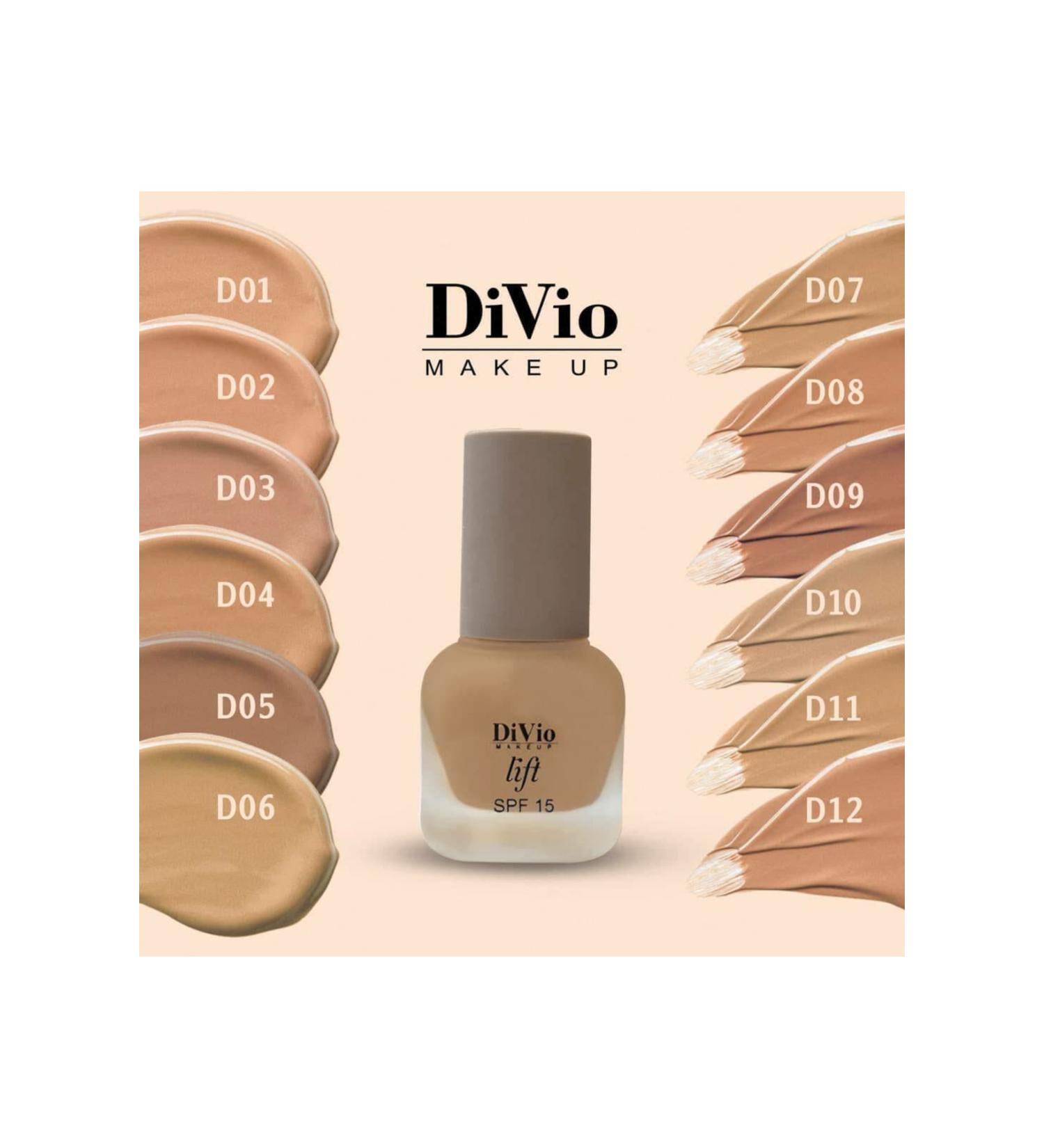 DiVio perfect wear foundation SPF 15 with argan oil