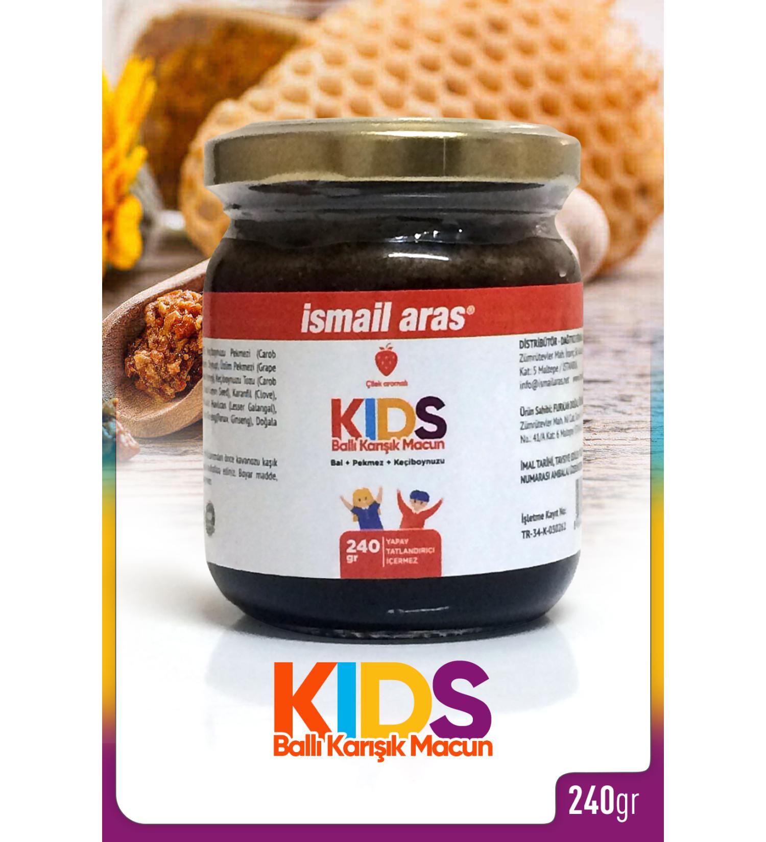 smail Aras Special Honey Molasses Carob and Strawberry Flavored Paste for Children