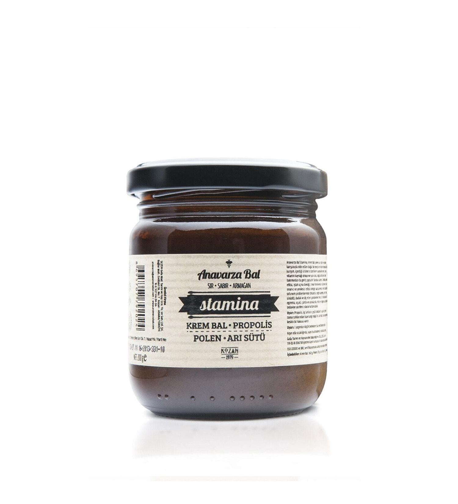 Anavarza Stamina Cream Honey Pollen-Royal Jelly-Propolis 200 gr