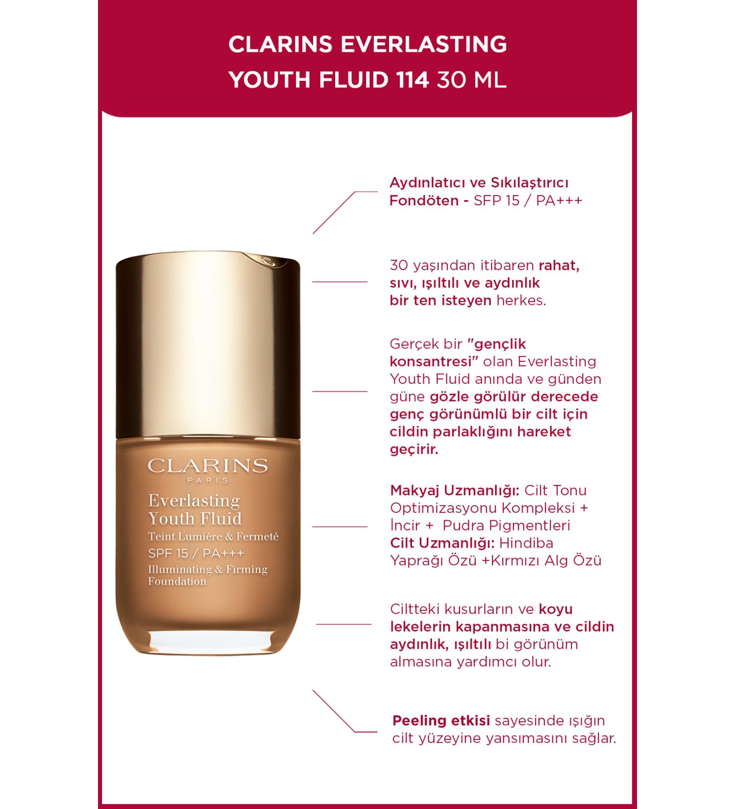 Clarins Everlasting Youth Fluid 114 RP 30 ml Foundation