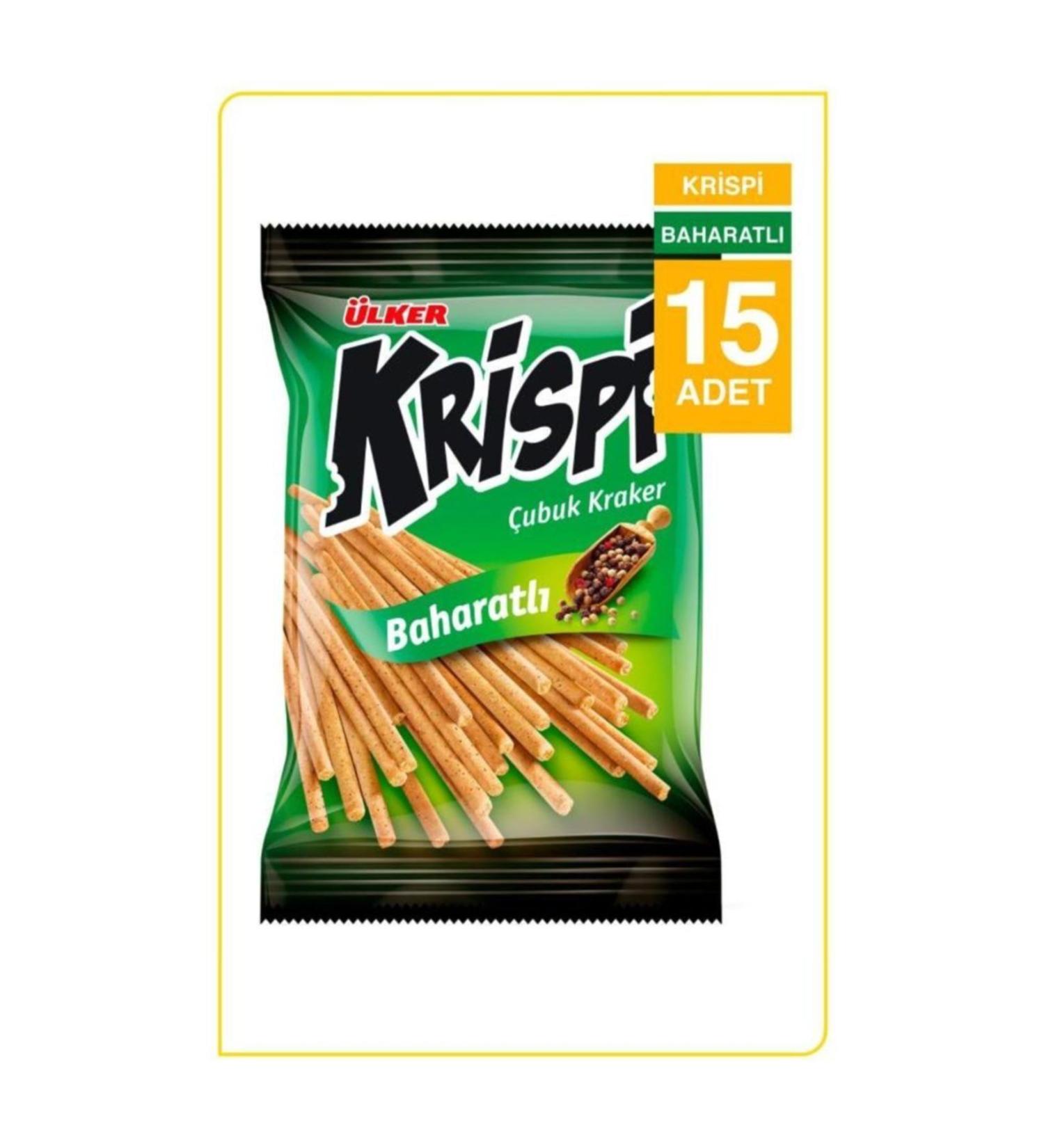 Ulker Krispi Spicy Crackers (15 Pieces)