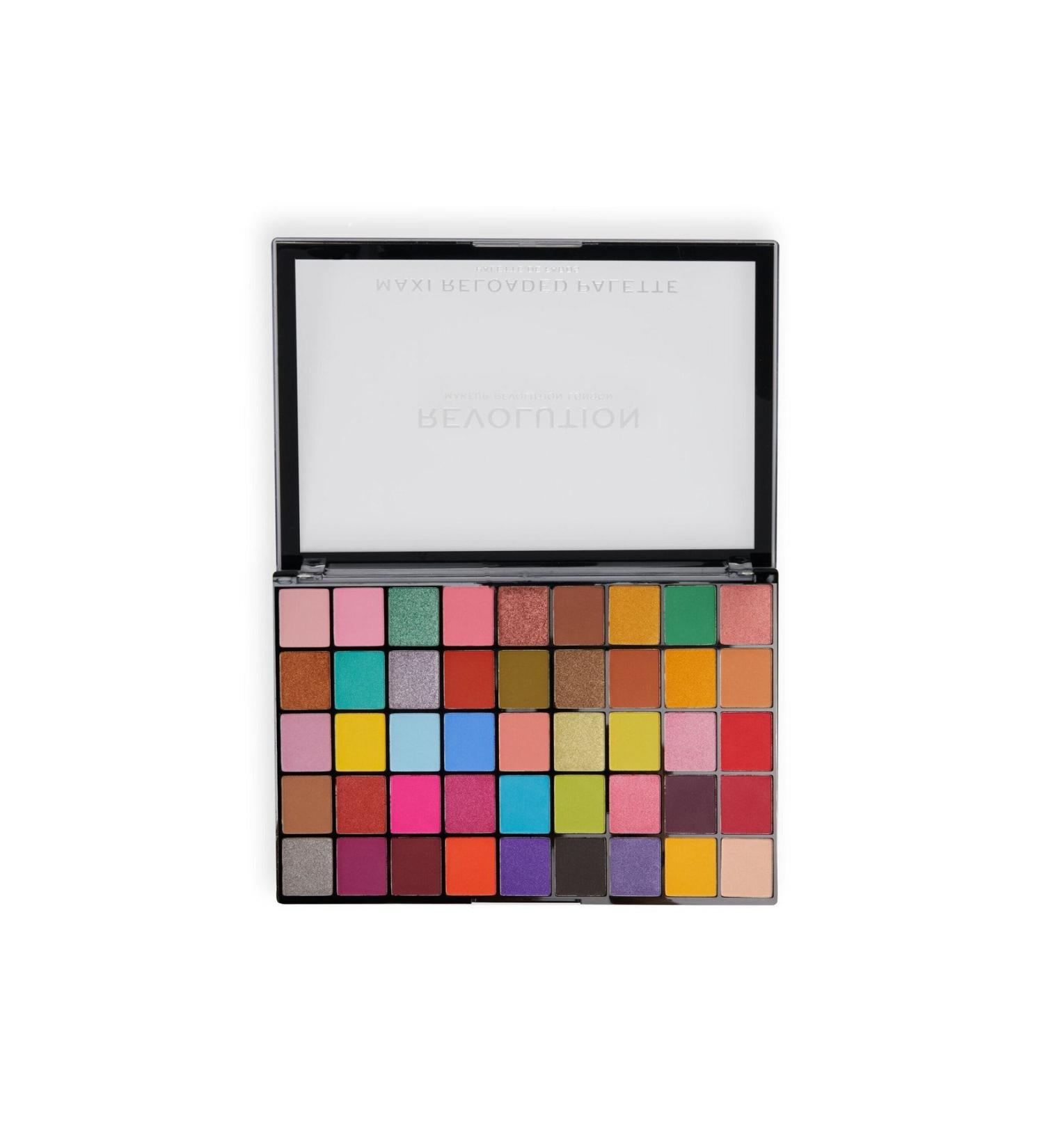 Revolution Makeup Maxi Reloaded Eyeshadow Palette Color Wave - Buy Online on GoSupps.com