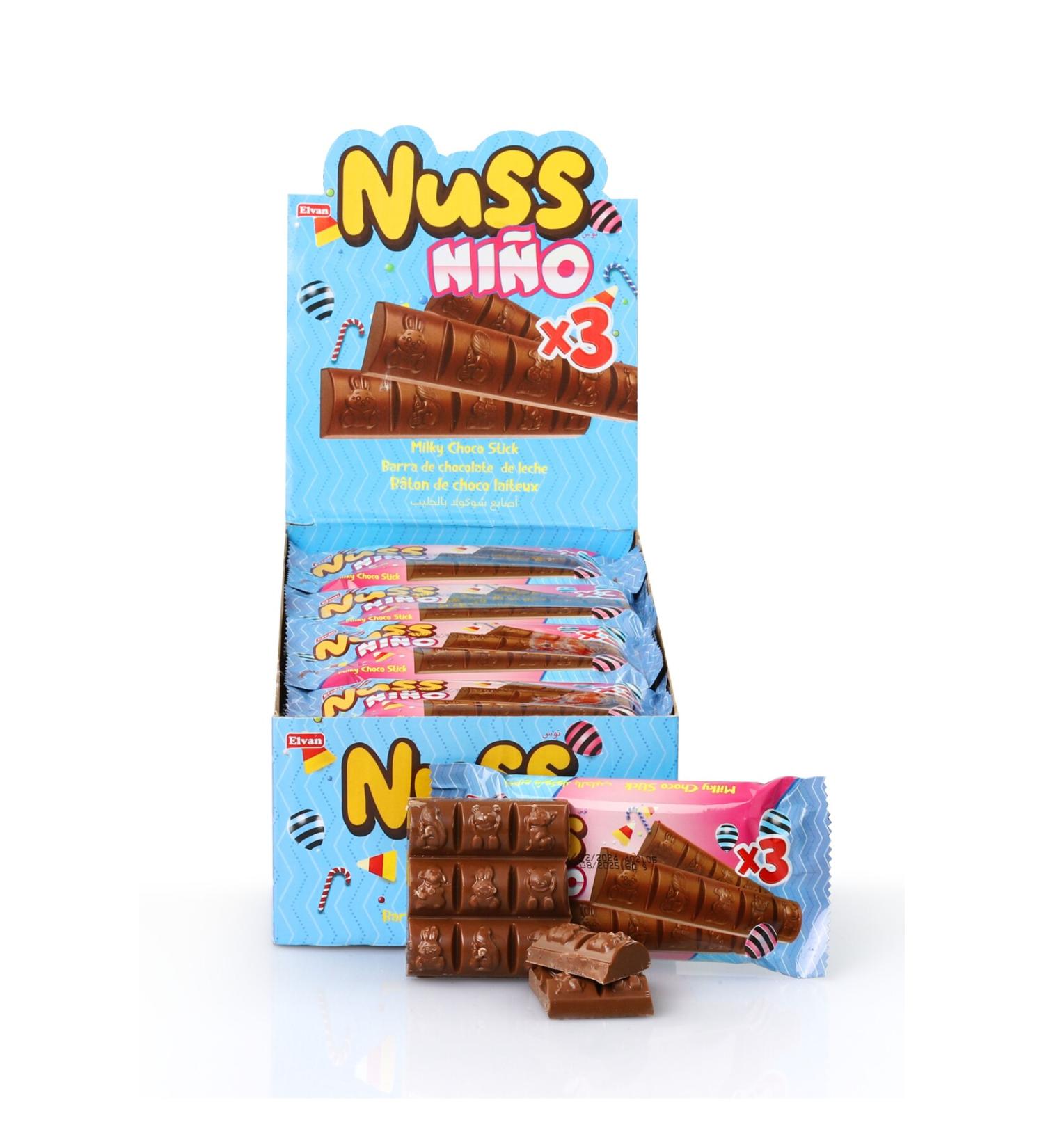 Elvan Nuss Nino 60gr. 24 Pieces (1 BOX) - Buy Online on GoSupps.com