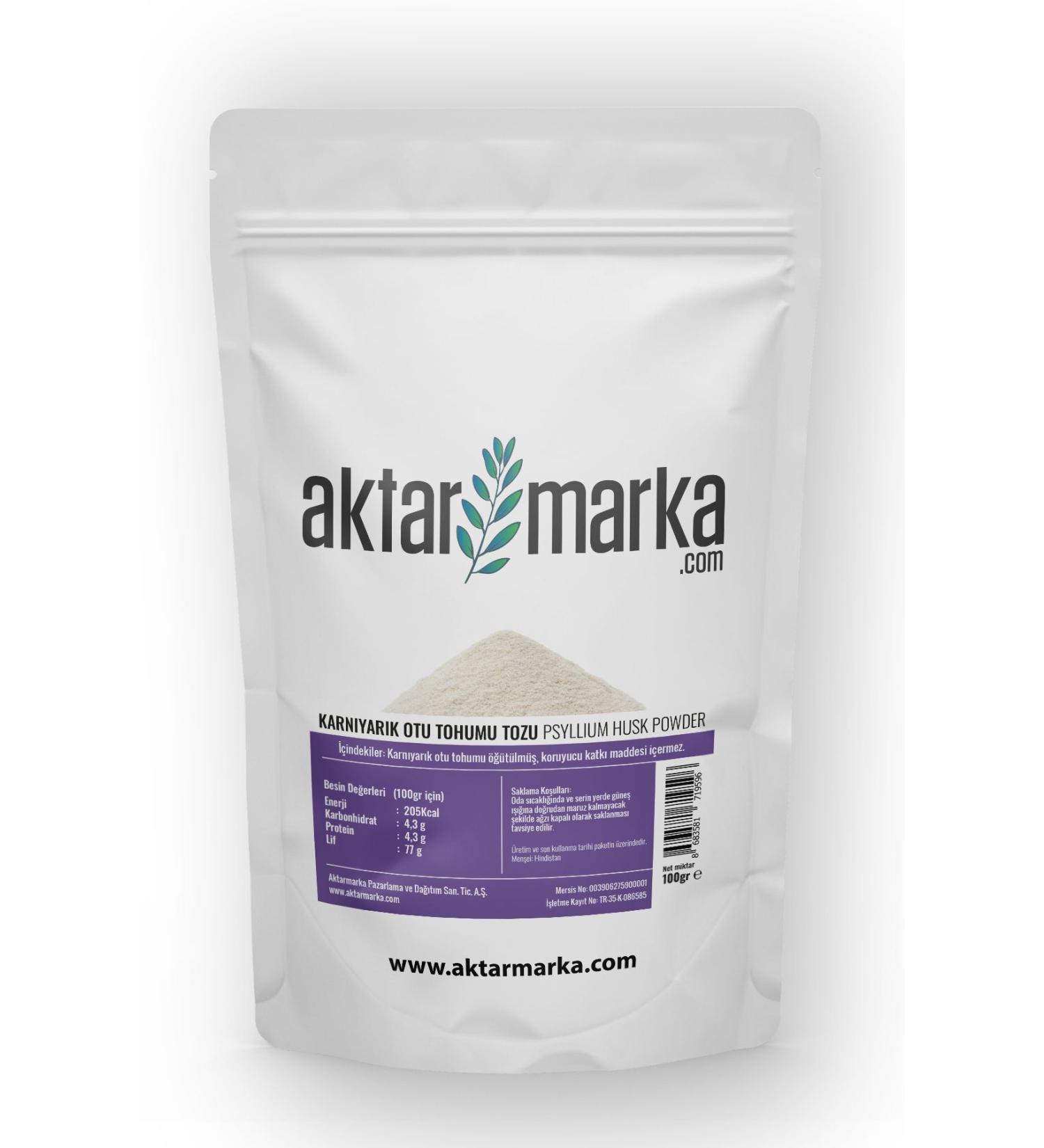 Aktarmarka Psyllium Husk Powder 100 gr
