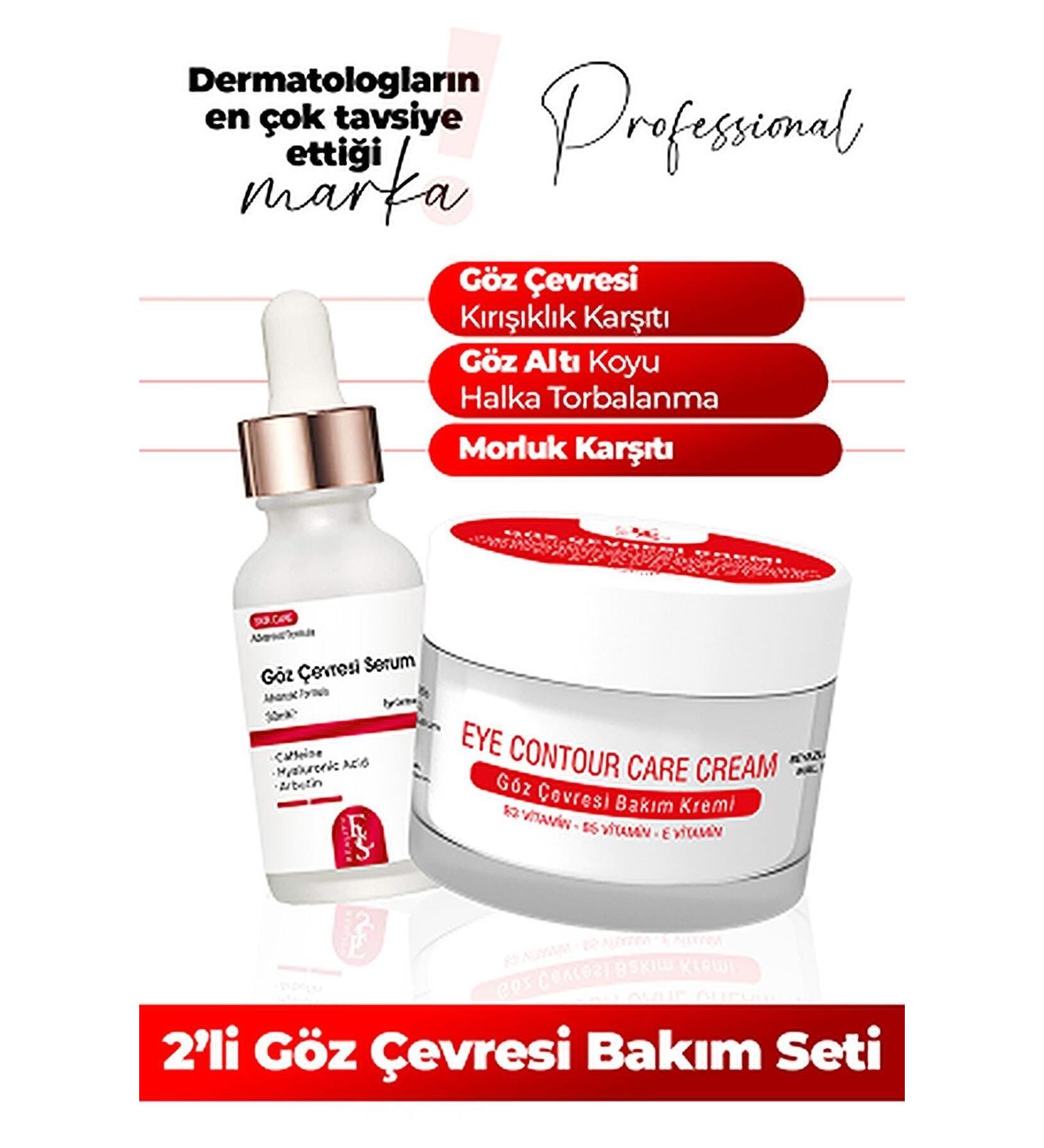 KOZMETIKA Under Eye Bag Wrinkle Anti-Purple Eye Contour Care Set 50ml-30ml