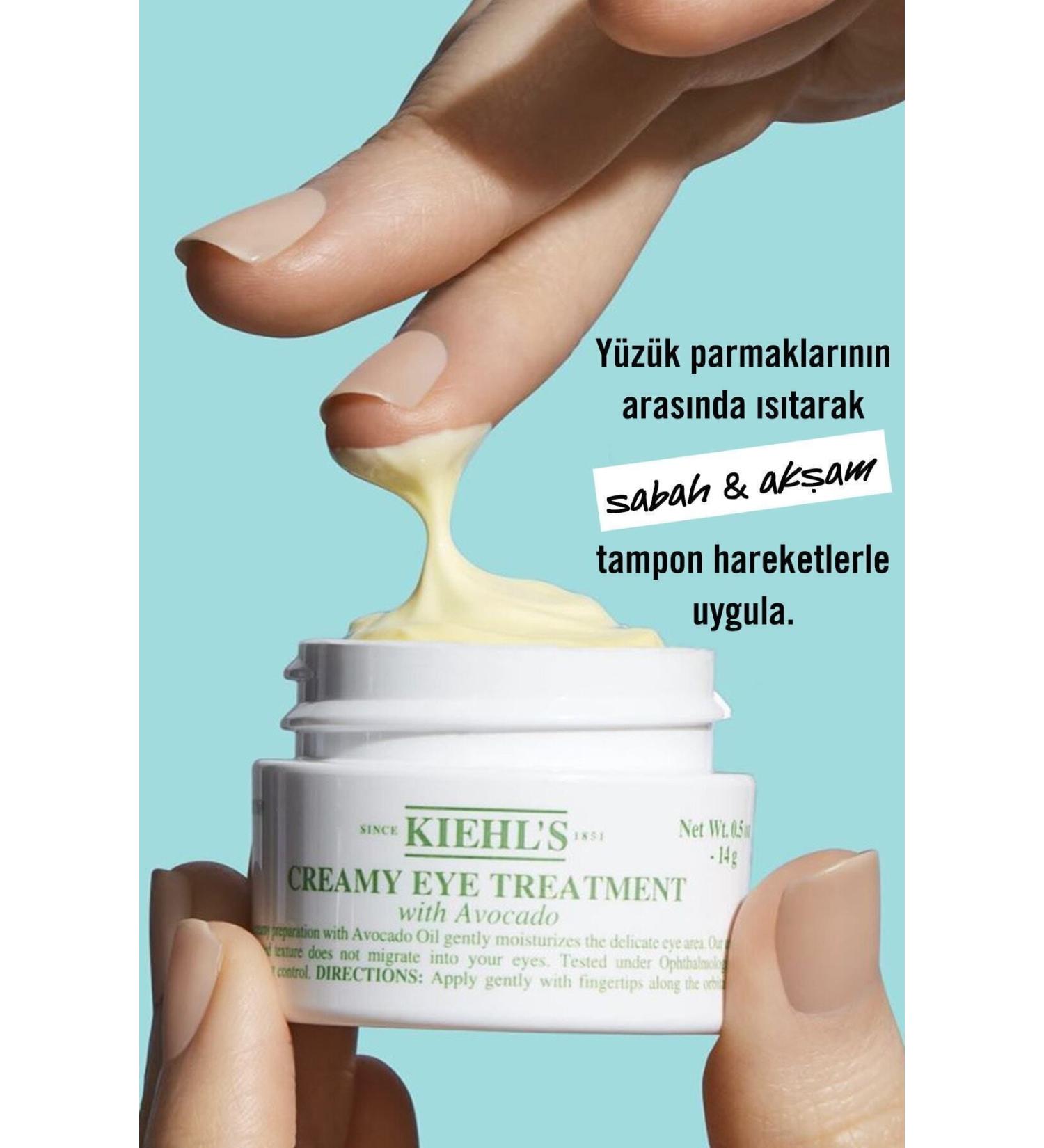 Kiehl's CREAMY EYE TREATMENT AVOCADO SKIN REVIVING MOISTURIZING EYE CREAM 14 ML KEYON1009 - Buy Online on GoSupps.com