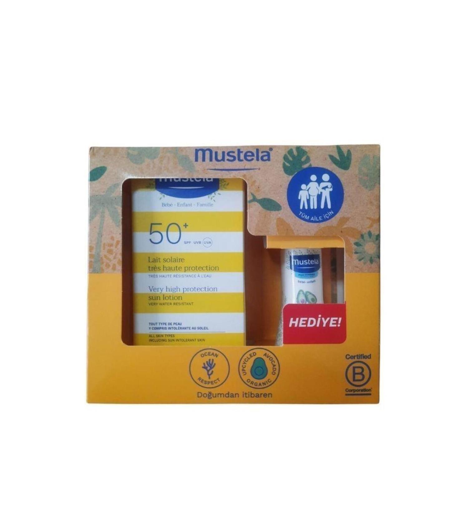 Mustela Sun Lotion SPF50 100 ml + Mustela Hydra Baby 50 ml