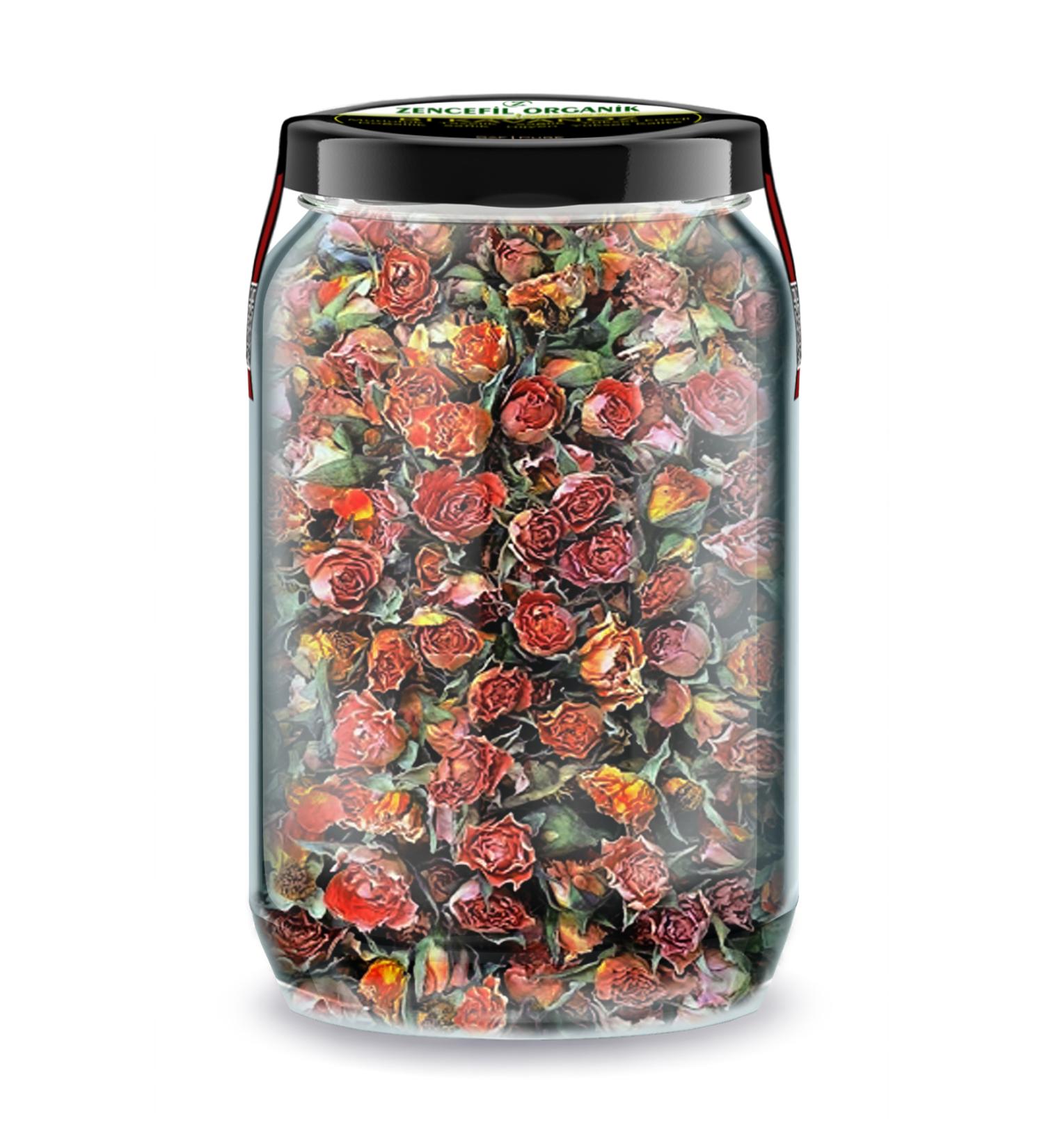 Ginger Organic Bud Orange Dried Rose A Jar 660 cc. Orange Color Dried Rose in Glass Jar Dried Rose Bud - Buy Online on GoSupps.com