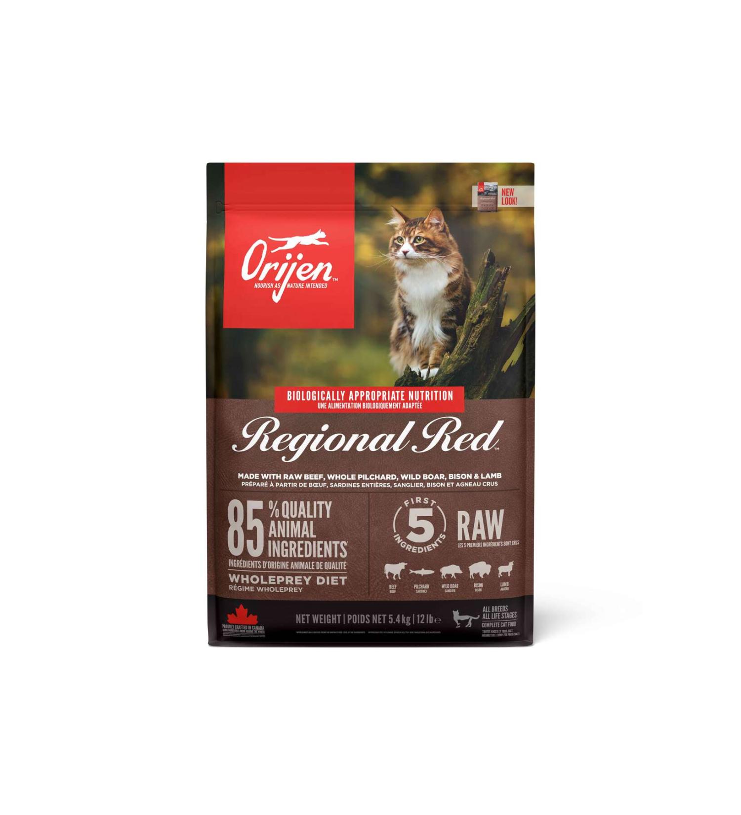 Orijen Regional Red Cat Food All Breeds and Life Stages 5.4 Kg