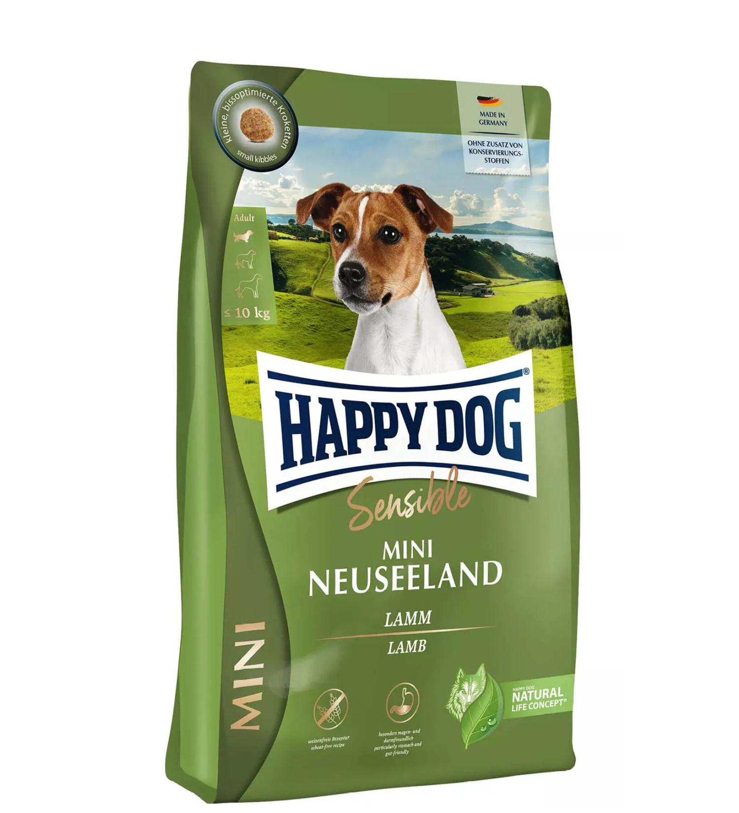 Happy Dog Mini Neuseeland Small Breed Adult Dog Food 4 Kg - Buy Online on GoSupps.com