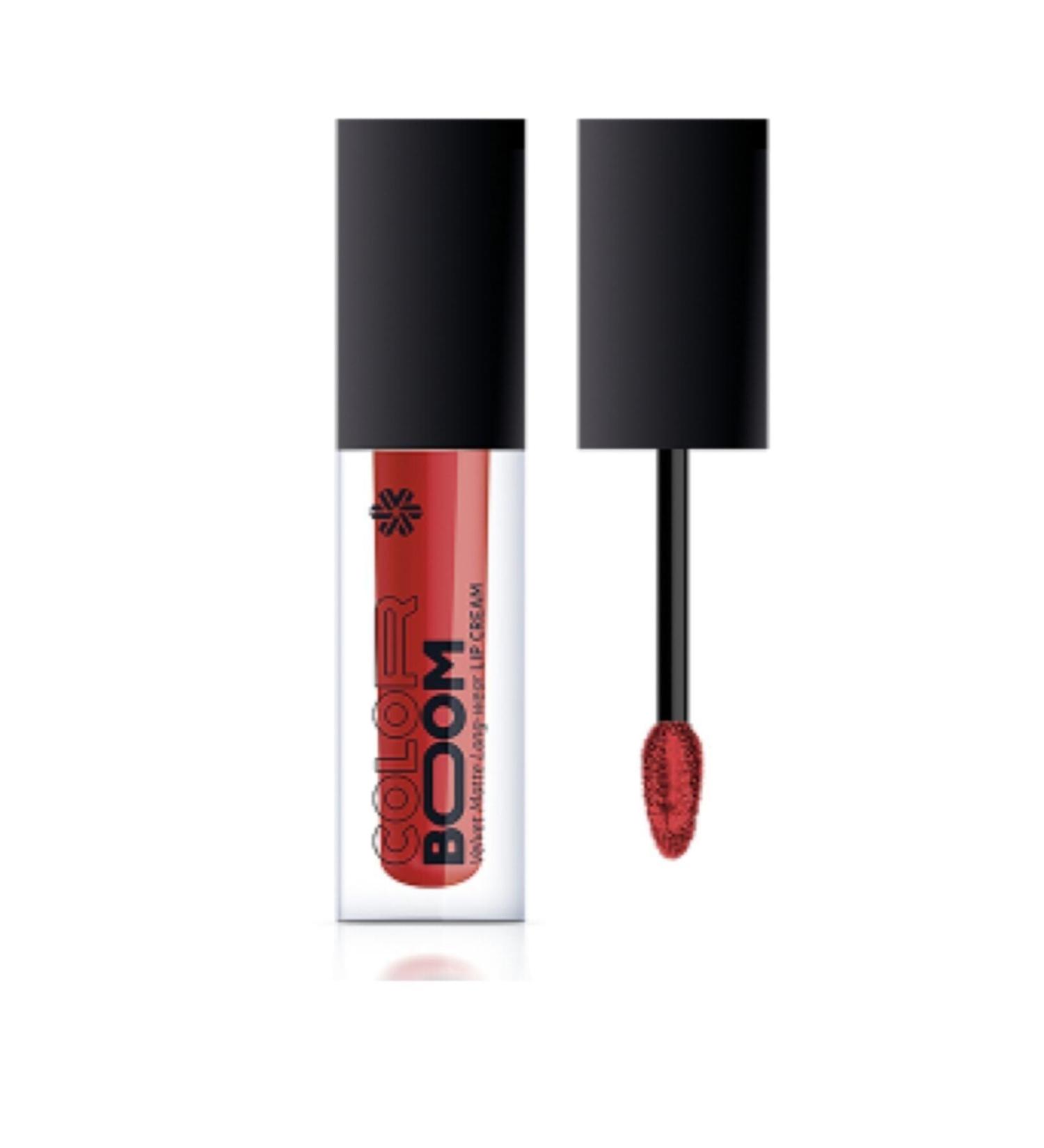color boom Velvet Matte Long-wear Lipcream (048 Ruby) - - Buy Online on GoSupps.com