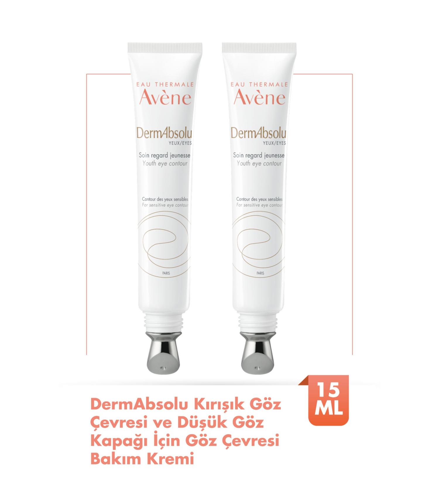 Avene DermAbsolu Eye Contour Care Cream for Wrinkled Eyes and Drooping Eyelids 15 ml x2 - Buy Online on GoSupps.com