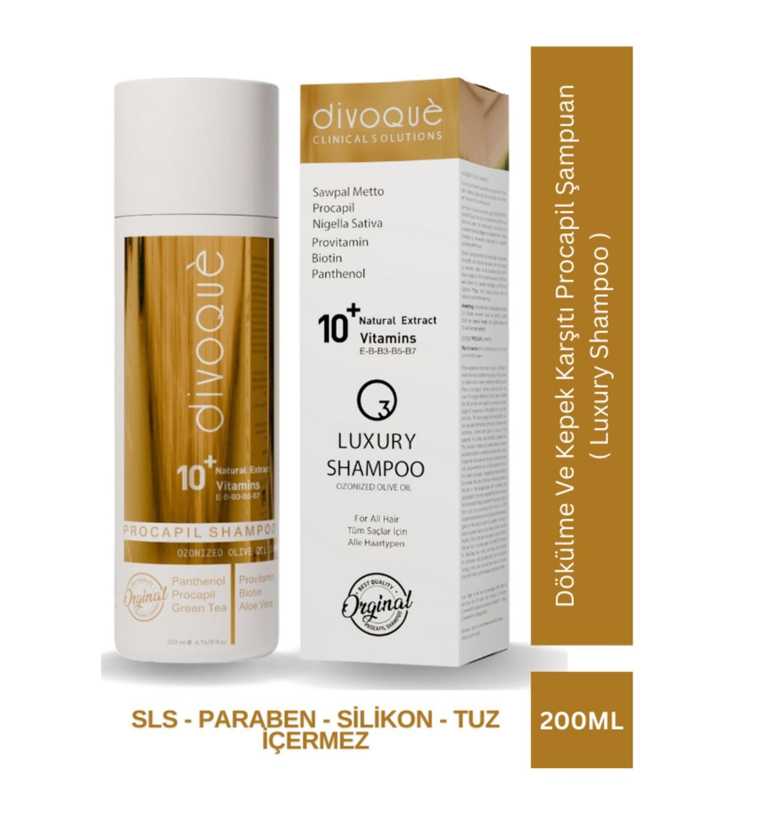 DIVOQUE Anti-Dandruff Procapil Shampoo 200 ml (Luxury Shampoo) - Buy Online on GoSupps.com