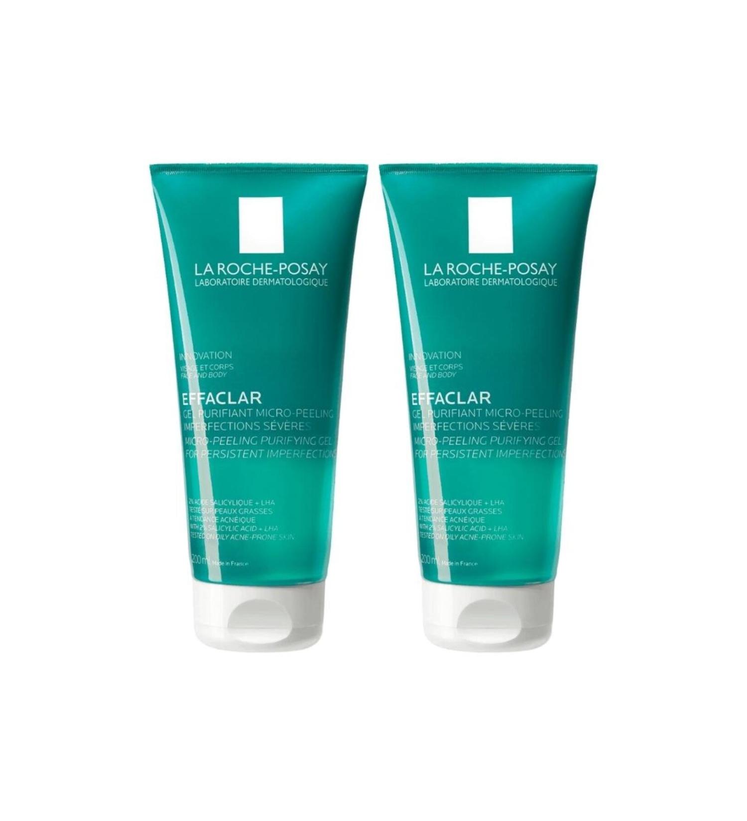 La Roche Posay Effaclar Micro-Exfoliating Cleansing Gel Value Pack 2