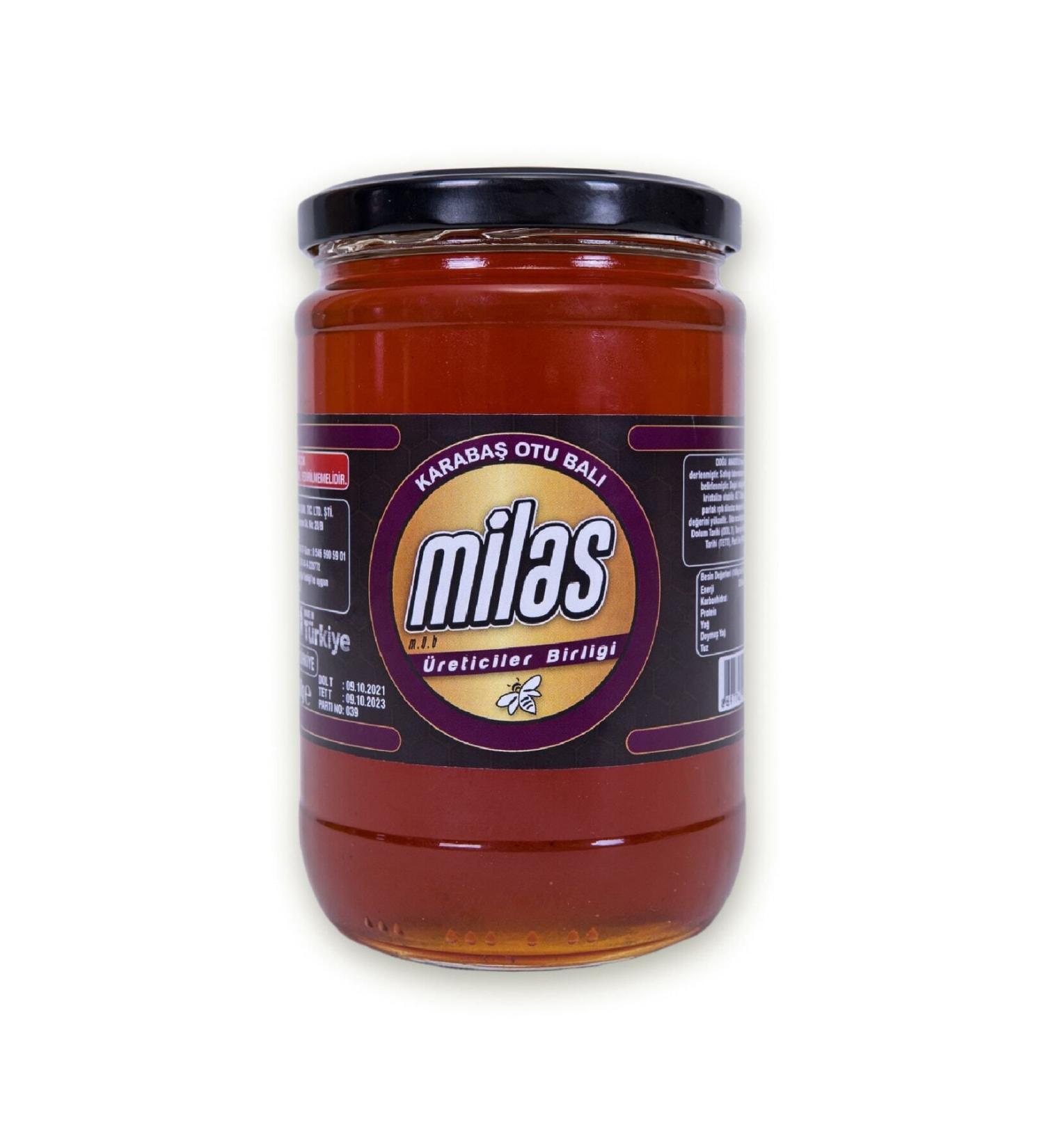 Milas Producers Association Black Bass Herb Honey 850 Gr