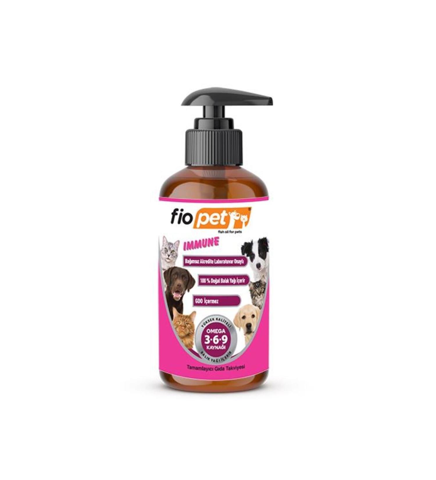 F OPET Fiopet Immune Natural Anchovy Fish Oil for Cats and Dogs 65 ml