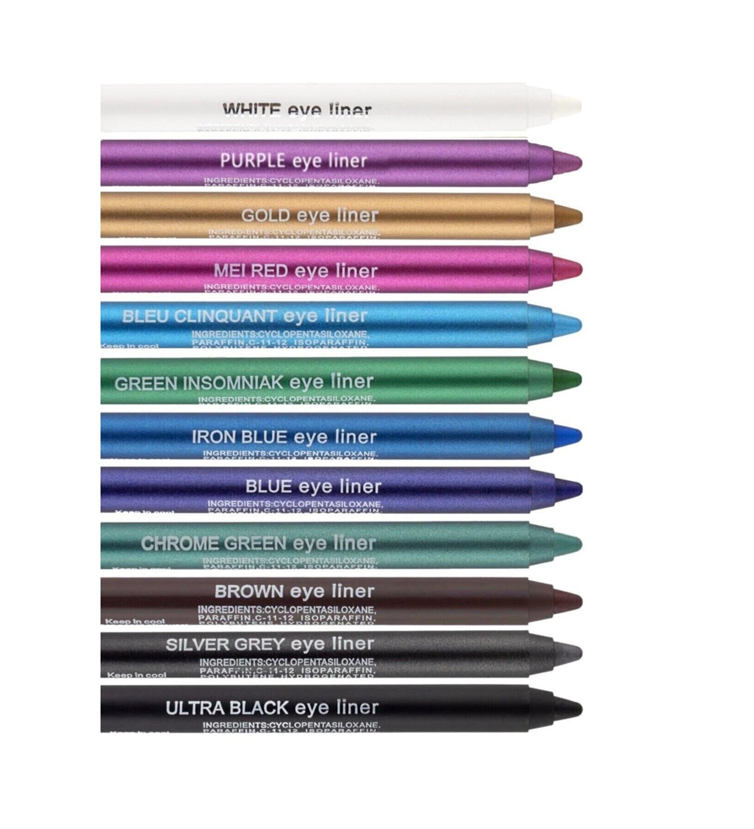 Lavider Eyeliner Ultra Black 12 Colors High Pigment Neon Oil Eye Pencil - Buy Online on GoSupps.com
