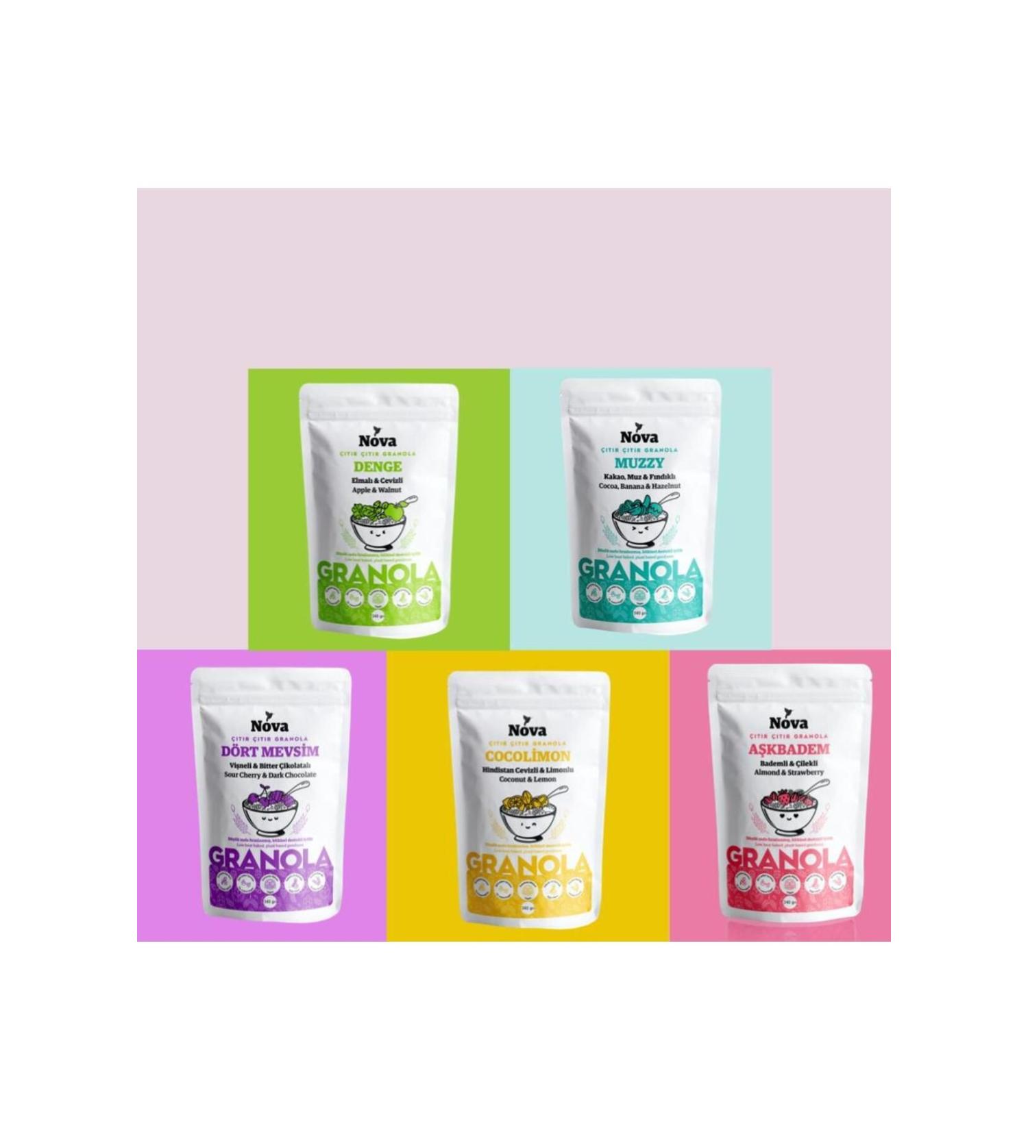 Nova Granola Advantageous 5-pack Campaign Granola - Buy Online on GoSupps.com